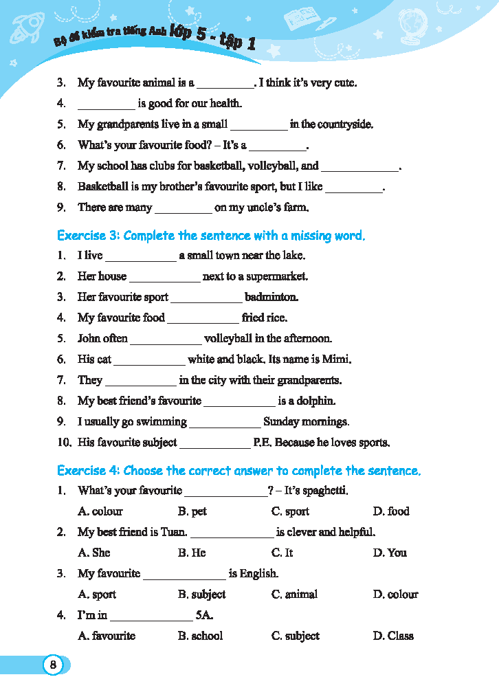 Bộ Global Success - Bộ Đề Kiểm Tra Tiếng Anh lớp 5 - Tập 1 (Có Đáp Án) - Ảnh 7