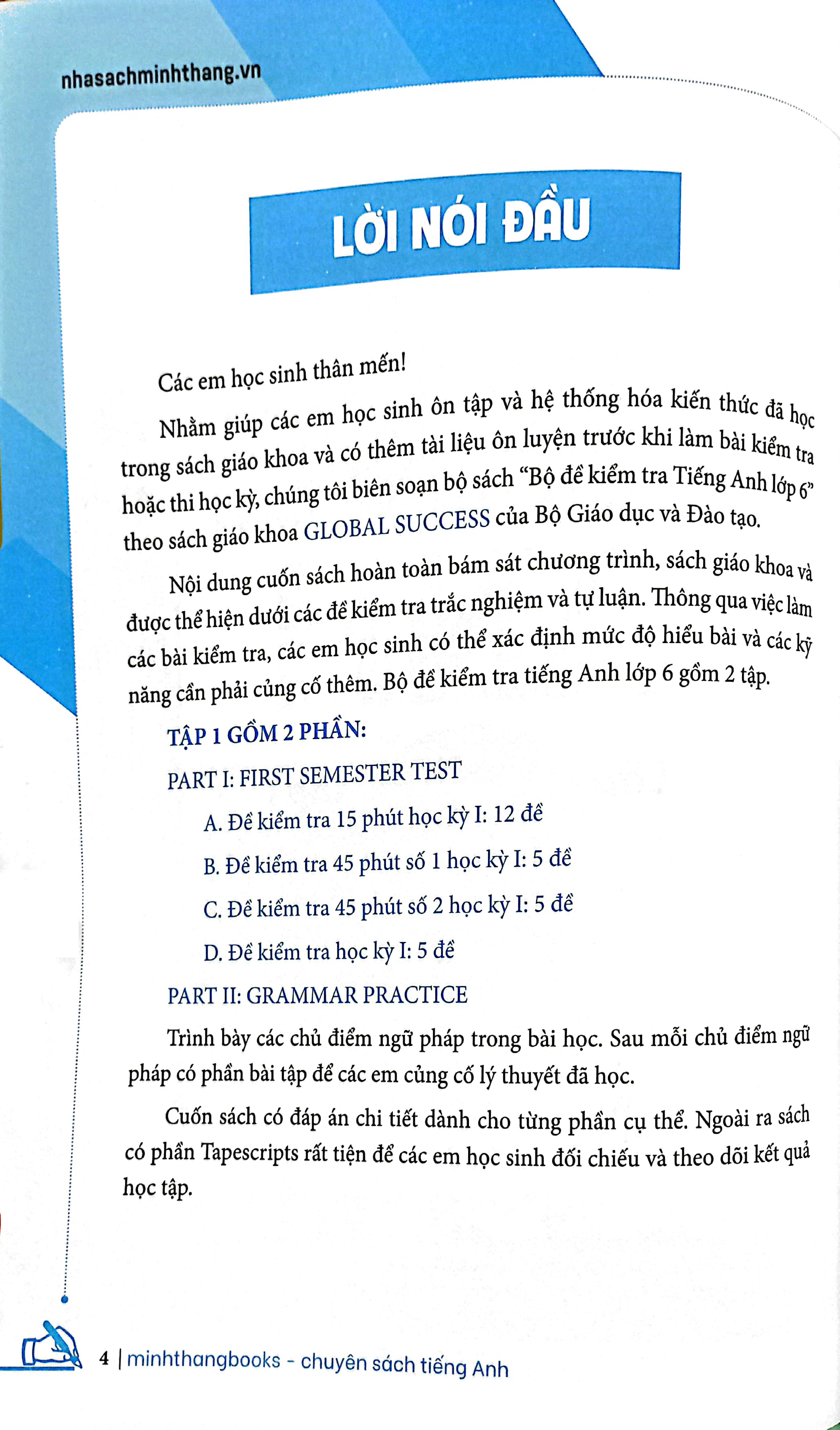 bộ global success - bộ đề kiểm tra tiếng anh lớp 6 - tập 1 (có đáp án) - Ảnh 5