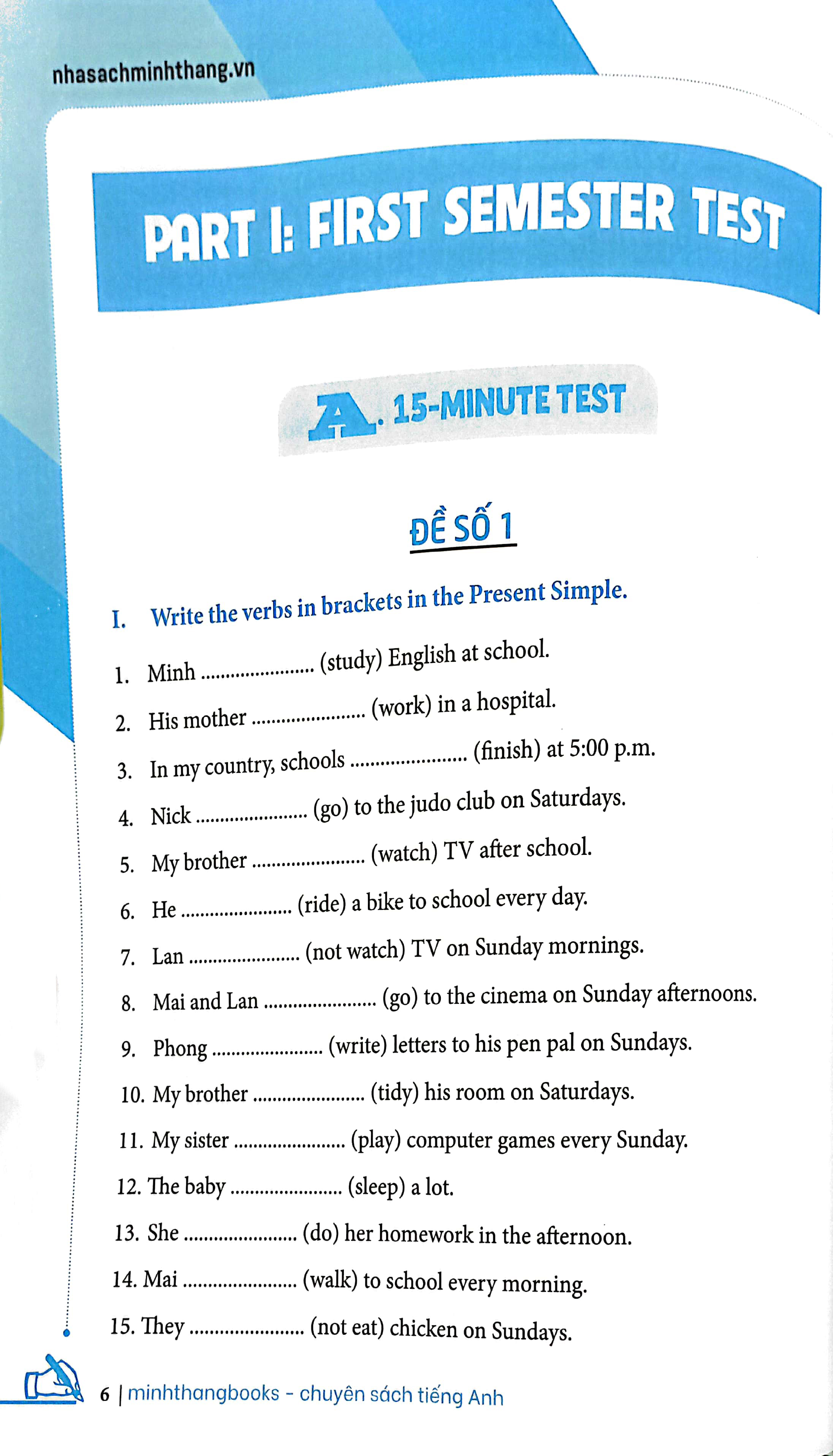 bộ global success - bộ đề kiểm tra tiếng anh lớp 6 - tập 1 (có đáp án) - Ảnh 9
