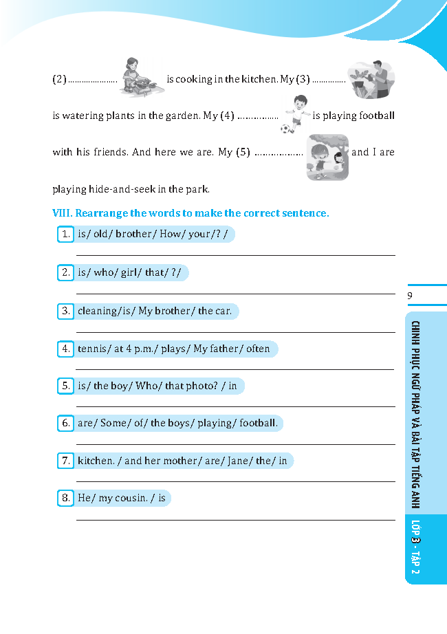 bộ global success - chinh phục ngữ pháp và bài tập tiếng anh lớp 3 - tập 2 (có đáp án) - Ảnh 8
