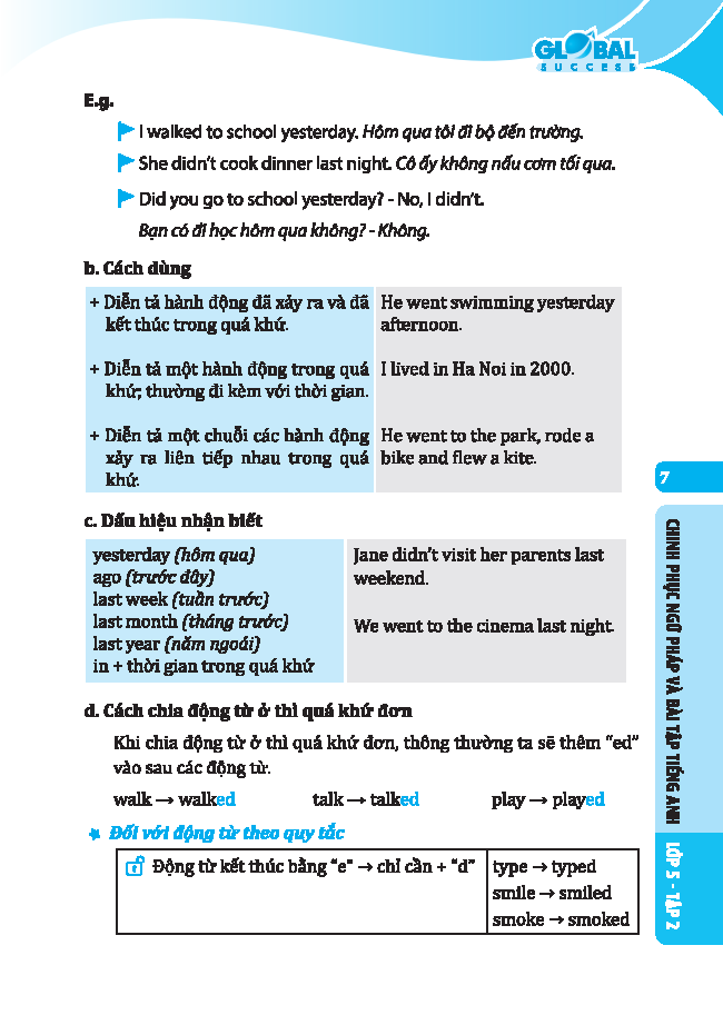 Bộ Global Success - Chinh Phục Ngữ Pháp Và Bài Tập Tiếng Anh Lớp 5 - Tập 2 (Có Đáp Án) - Ảnh 6