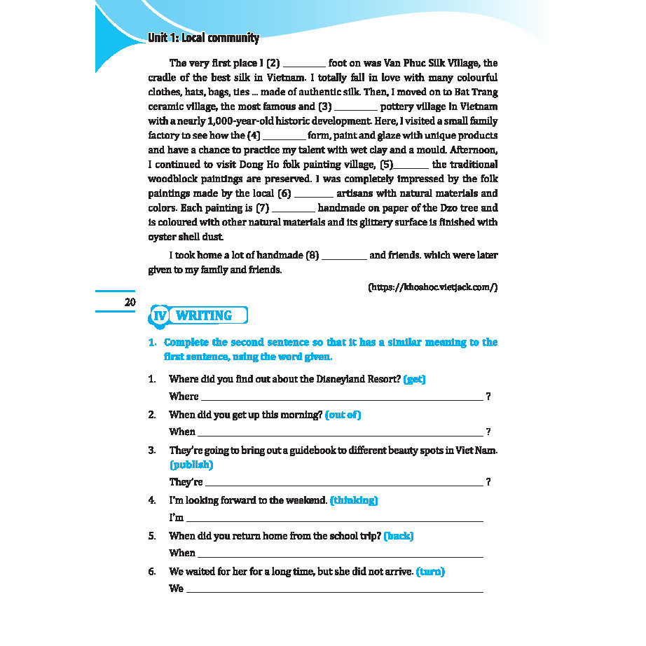 Bộ Global Success - Chinh Phục Ngữ Pháp Và Bài Tập Tiếng Anh Lớp 9 - Tập 1 - Có Đáp Án - Ảnh 10