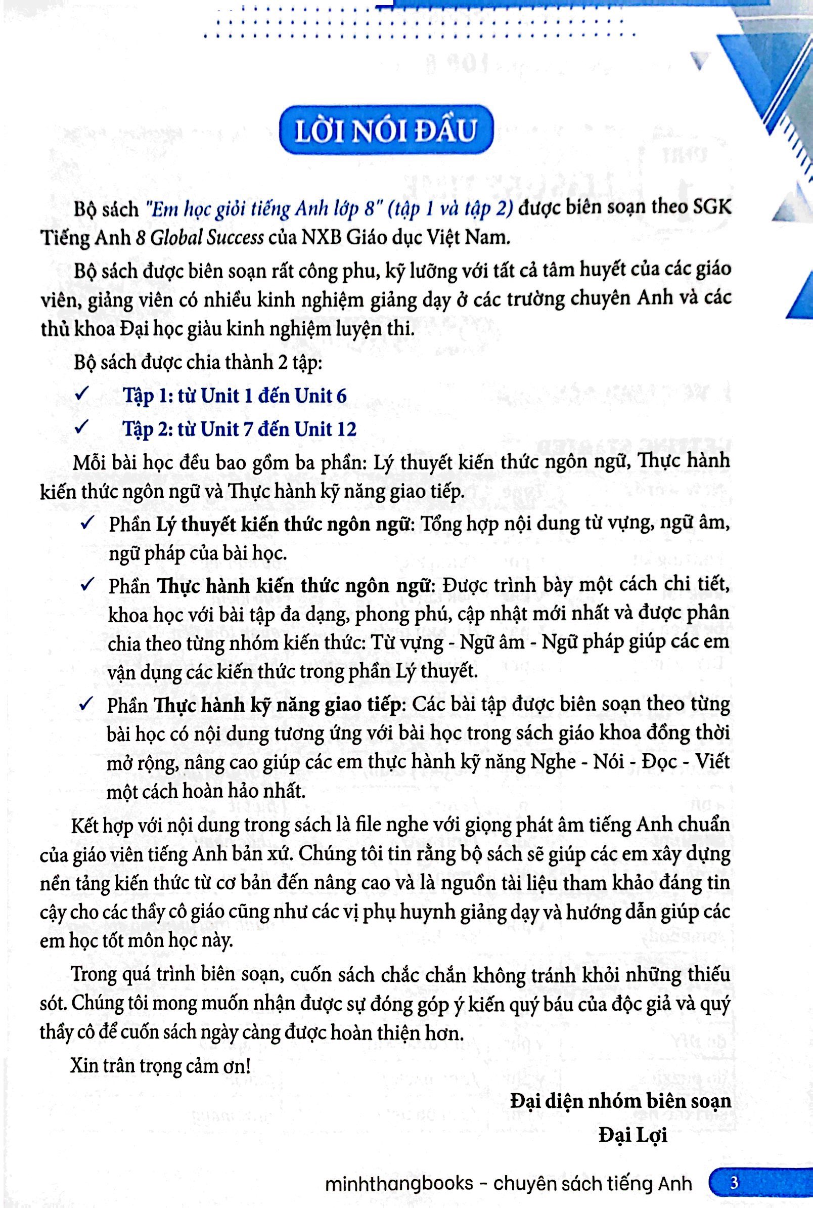 bộ global success - em học giỏi tiếng anh lớp 8 - tập 1 (có đáp án) - Ảnh 3