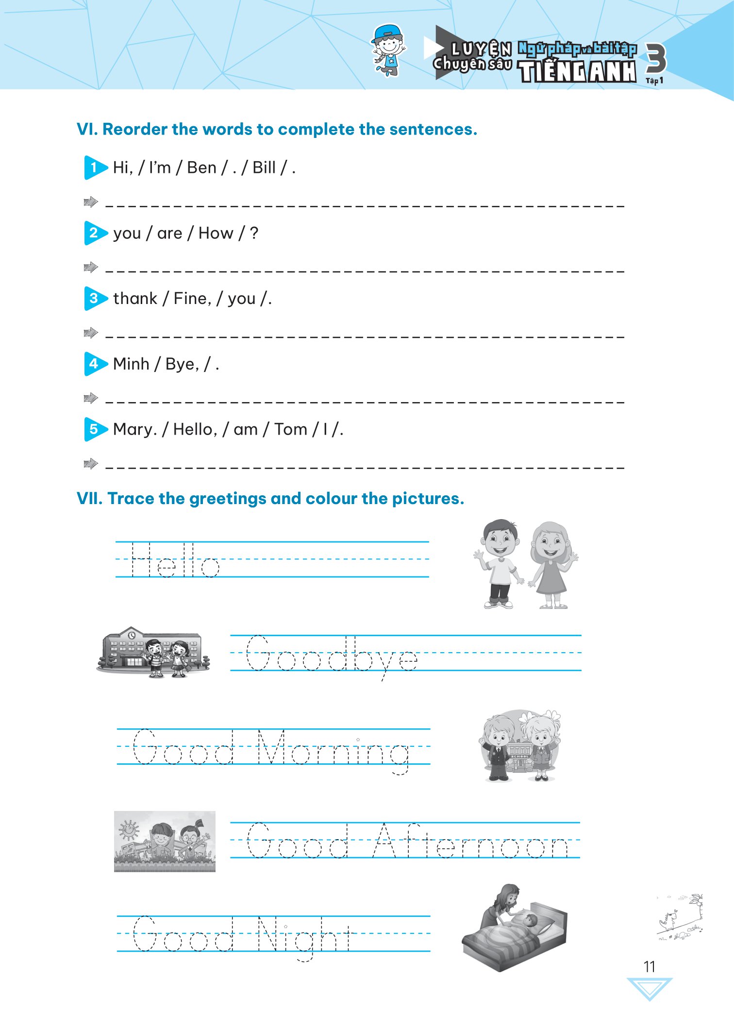 bộ global success - luyện chuyên sâu ngữ pháp và bài tập tiếng anh 3 - tập 1 - Ảnh 13