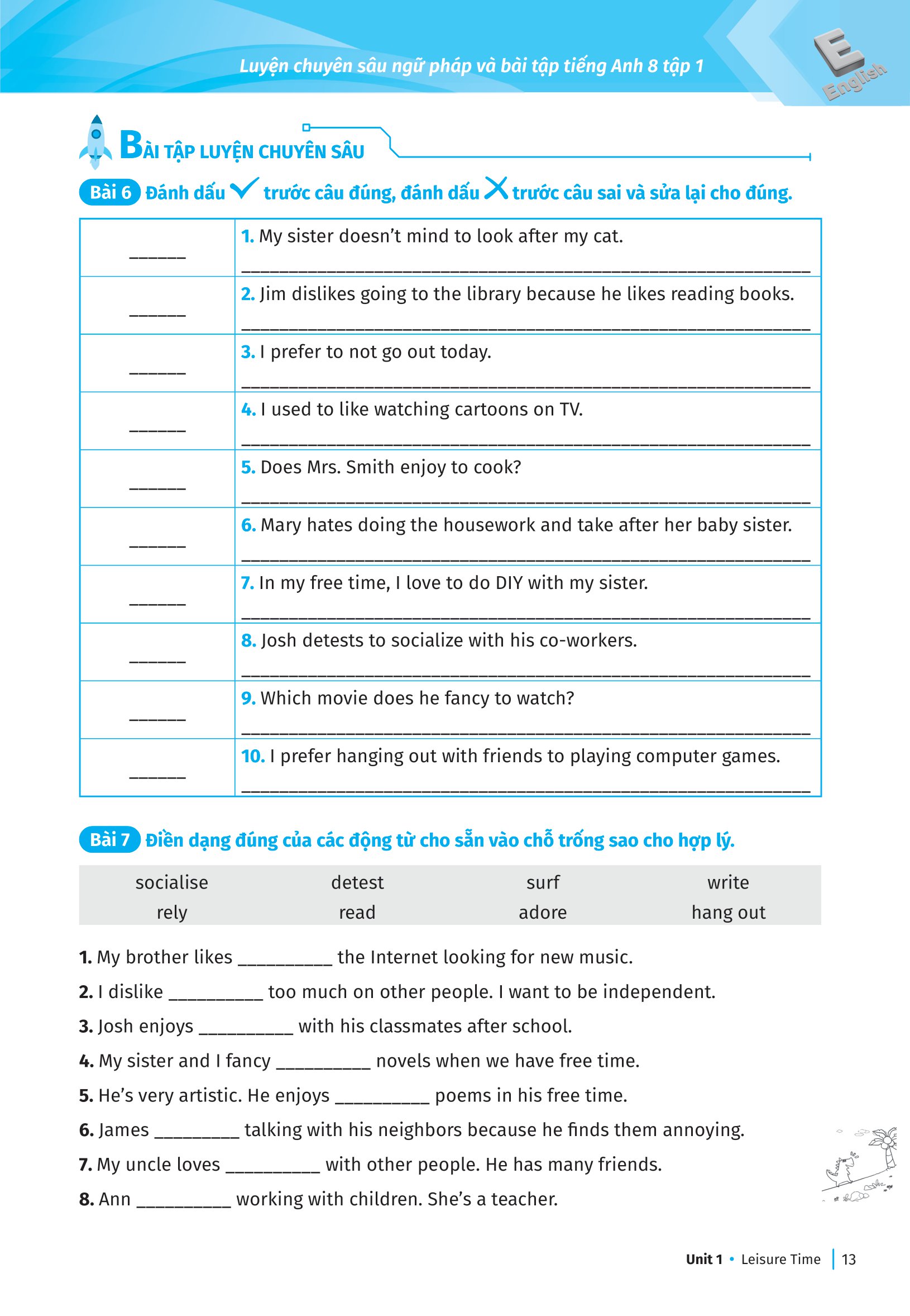bộ global success - luyện chuyên sâu ngữ pháp và bài tập tiếng anh 8 - tập 1 - Ảnh 13
