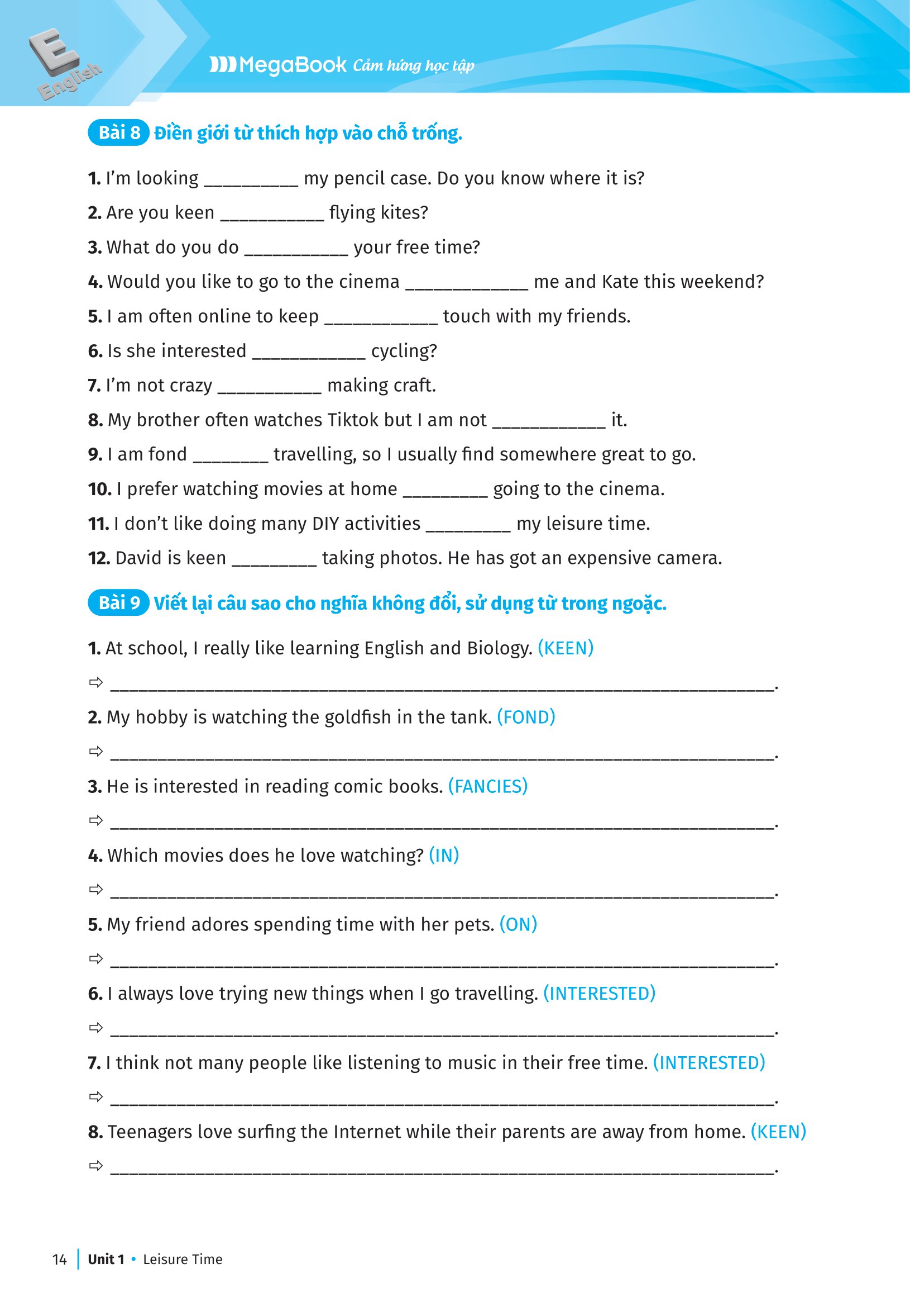 bộ global success - luyện chuyên sâu ngữ pháp và bài tập tiếng anh 8 - tập 1 - Ảnh 14