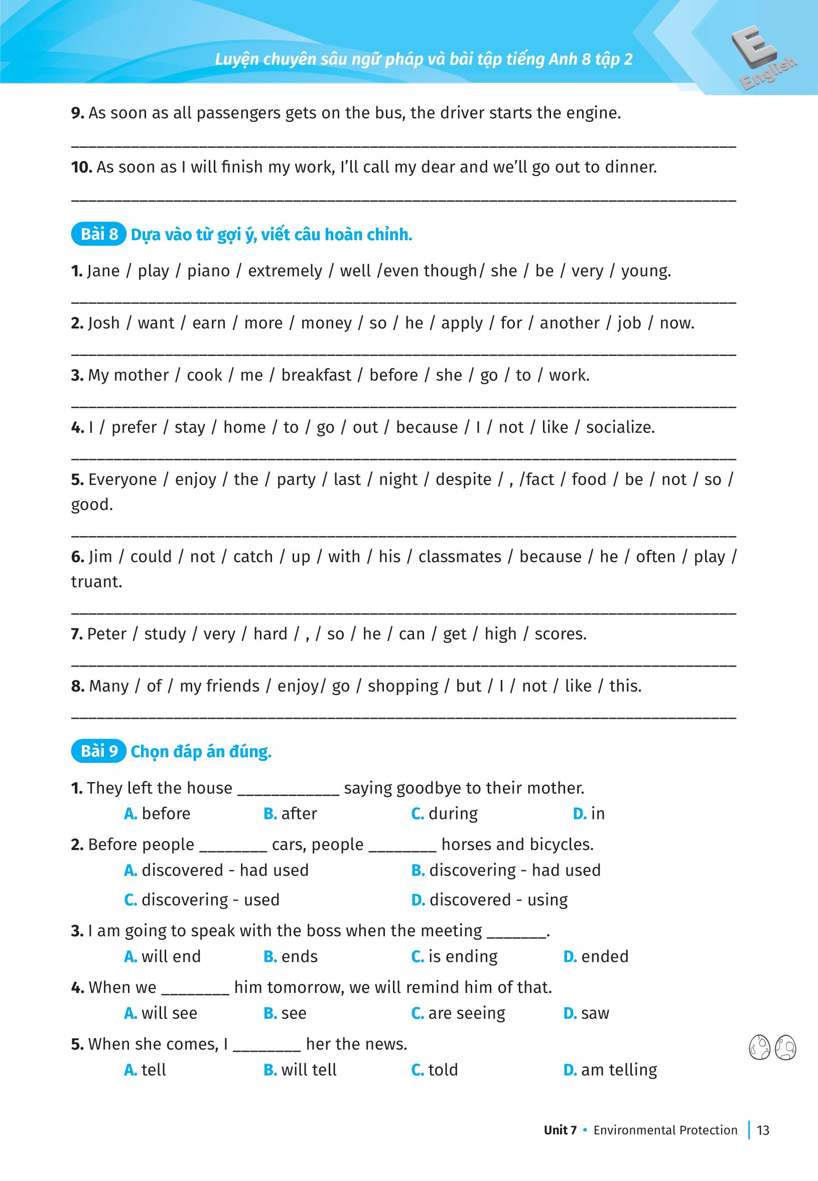 bộ global success - luyện chuyên sâu ngữ pháp và bài tập tiếng anh 8 - tập 2 - Ảnh 14