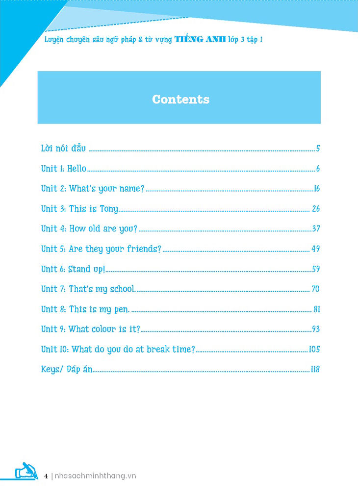 bộ global success - luyện chuyên sâu ngữ pháp và từ vựng tiếng anh lớp 3 - tập 1 - Ảnh 3