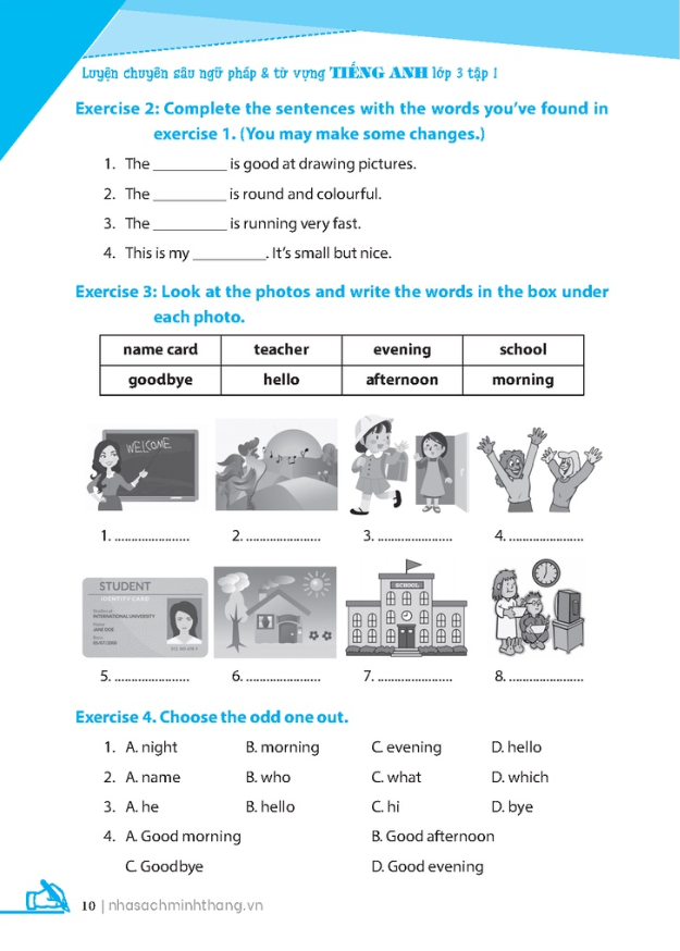 bộ global success - luyện chuyên sâu ngữ pháp và từ vựng tiếng anh lớp 3 - tập 2 (cơ bản và nâng cao) - Ảnh 8