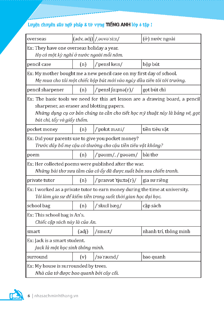 Bộ Global Success - Luyện Chuyên Sâu Ngữ Pháp Và Từ Vựng Tiếng Anh Lớp 6 - Tập 1 (Tái Bản 2024) - Ảnh 6