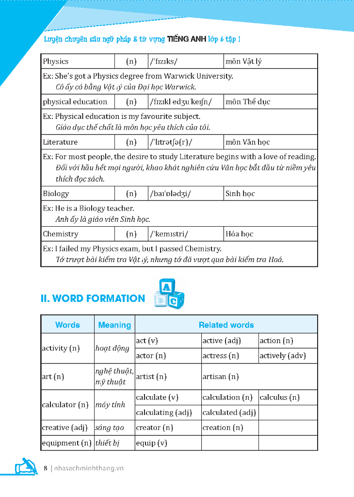 Bộ Global Success - Luyện Chuyên Sâu Ngữ Pháp Và Từ Vựng Tiếng Anh Lớp 6 - Tập 1 (Tái Bản 2024) - Ảnh 8