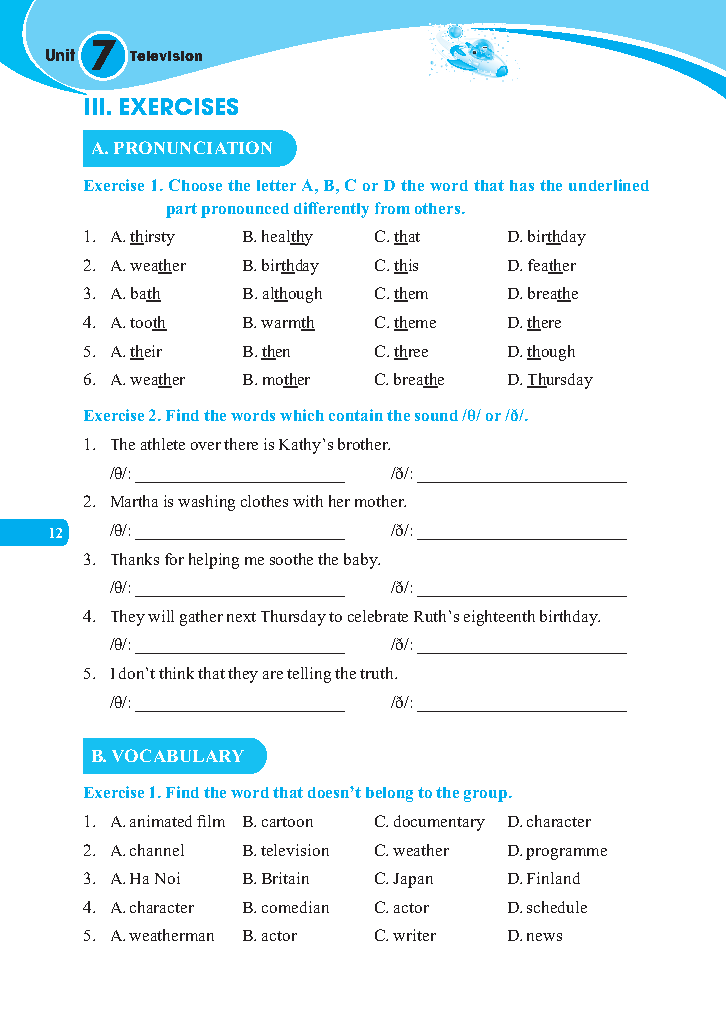 bộ global success - trọng tâm kiến thức và bài tập thực hành tiếng anh lớp 6 - tập 2 - có đáp án - Ảnh 7