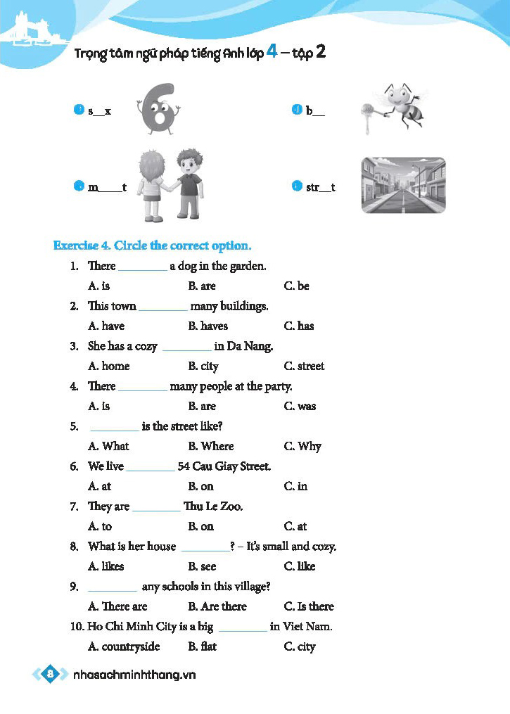 Bộ Global Success - Trọng Tâm Ngữ Pháp Tiếng Anh Lớp 4 - Tập 2 (Có Đáp Án) - Ảnh 7