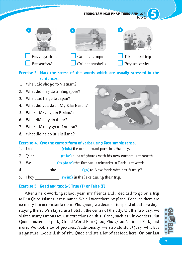 Bộ Global Success - Trọng Tâm Ngữ Pháp Tiếng Anh Lớp 5 - Tập 2 (Có Đáp Án) - Ảnh 5