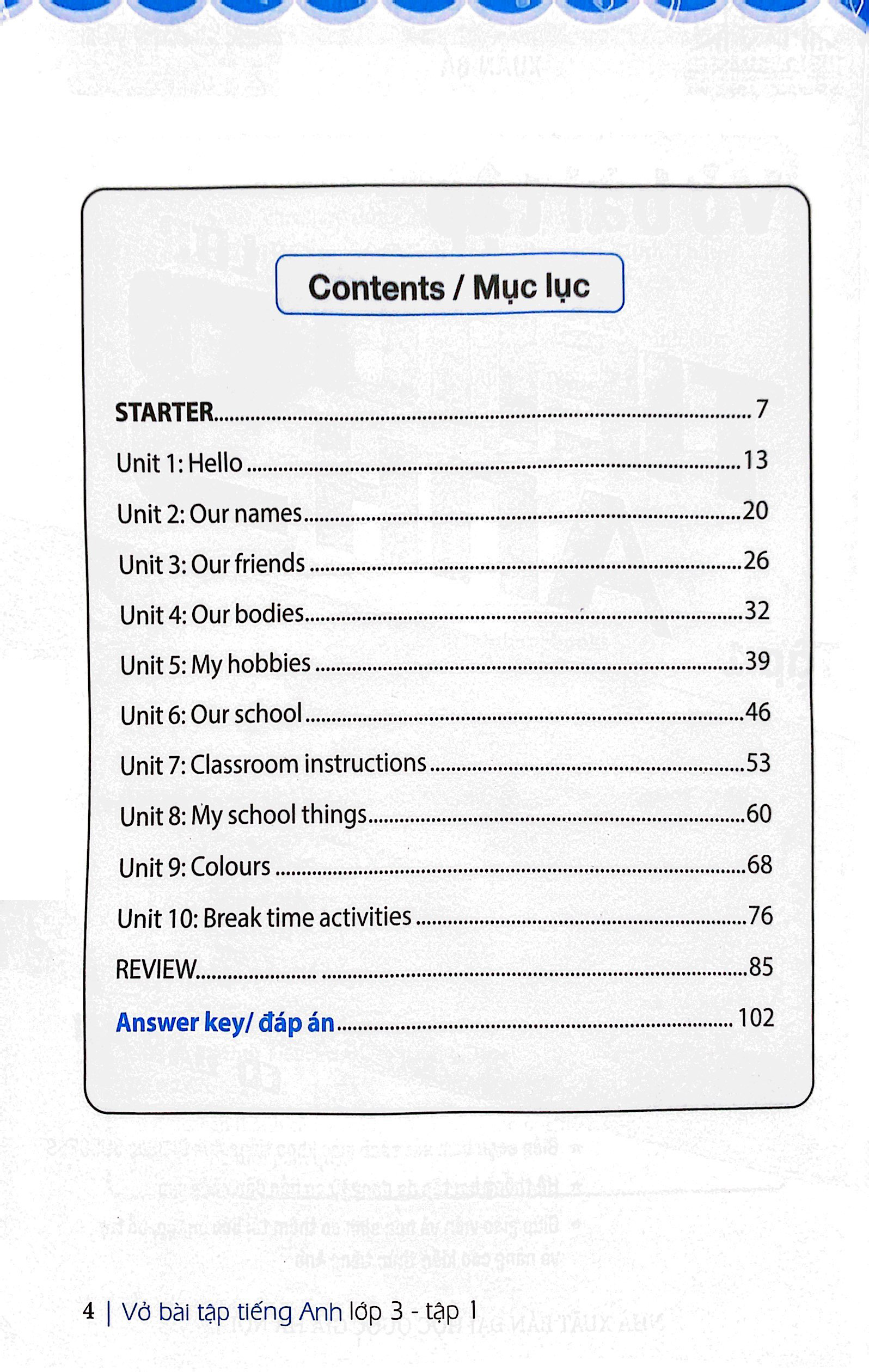 bộ global success - vở bài tập tiếng anh lớp 3 - tập 1 (có đáp án) - Ảnh 3