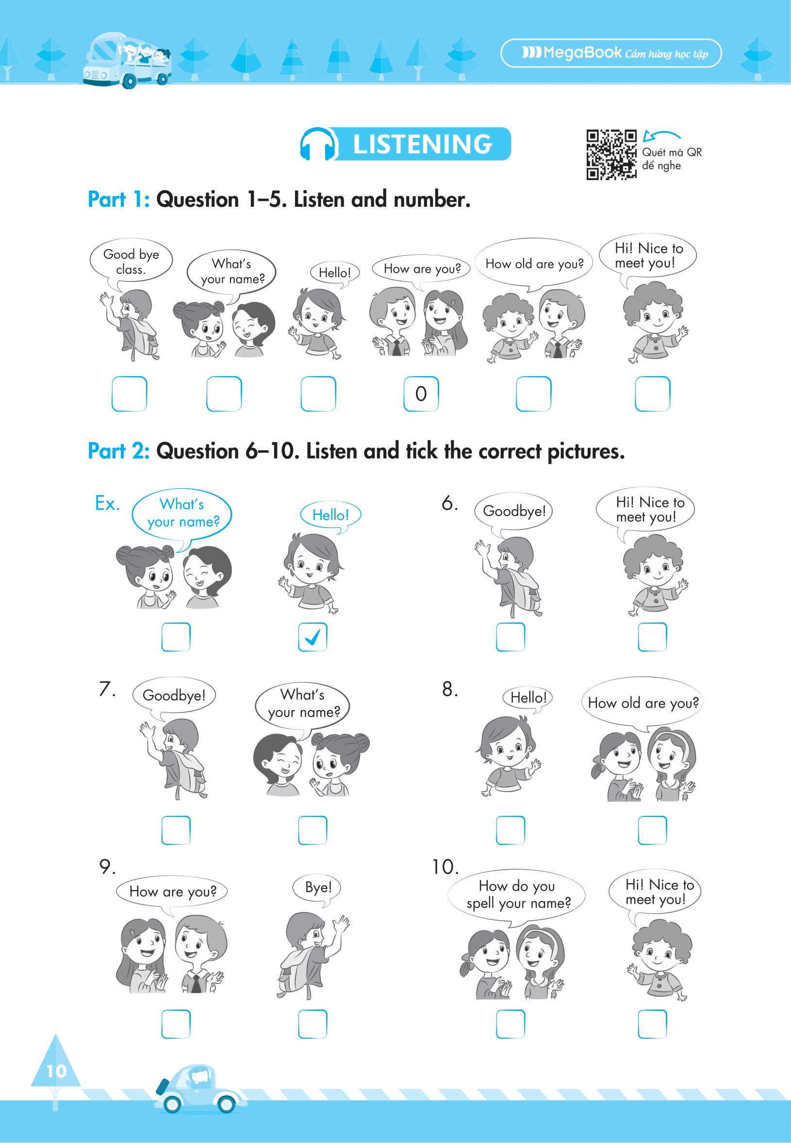 bộ global sucess - big 4 - bộ đề tự kiểm tra 4 kỹ năng nghe-nói-đọc-viết tiếng anh cơ bản và nâng cao - lớp 3 - tập 1 - Ảnh 10