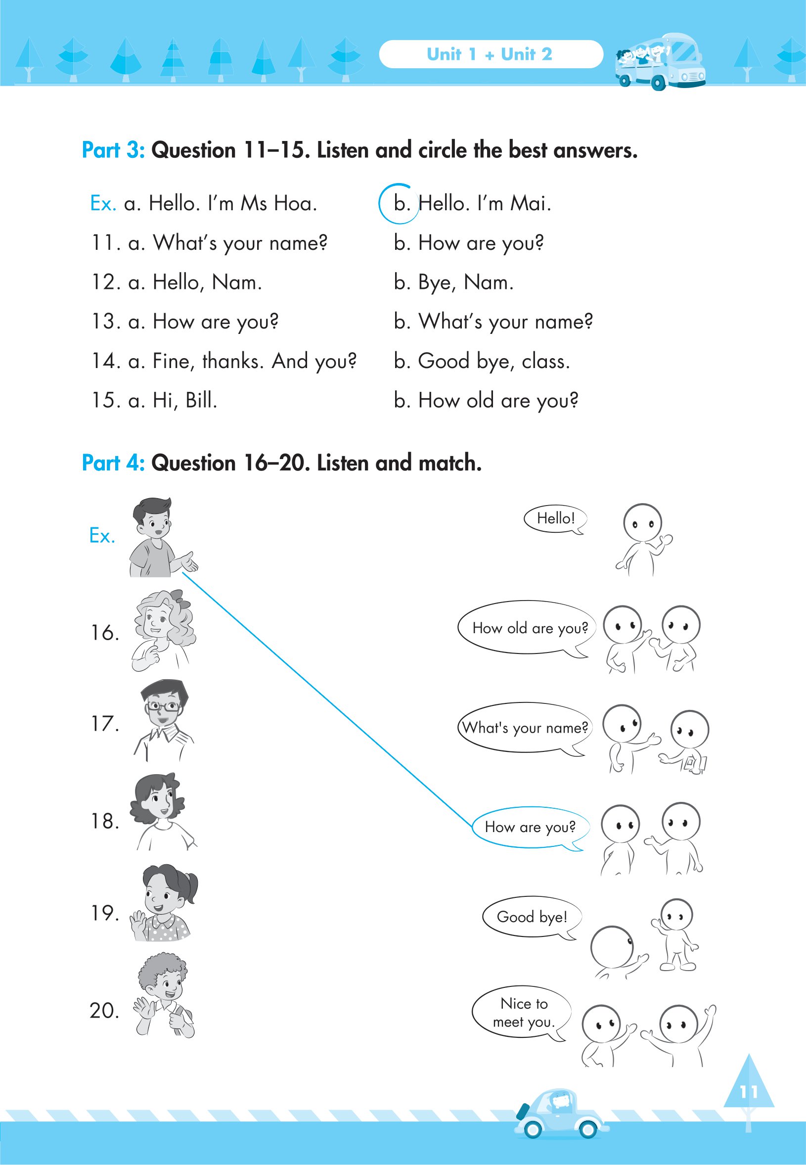 bộ global sucess - big 4 - bộ đề tự kiểm tra 4 kỹ năng nghe-nói-đọc-viết tiếng anh cơ bản và nâng cao - lớp 3 - tập 1 - Ảnh 11