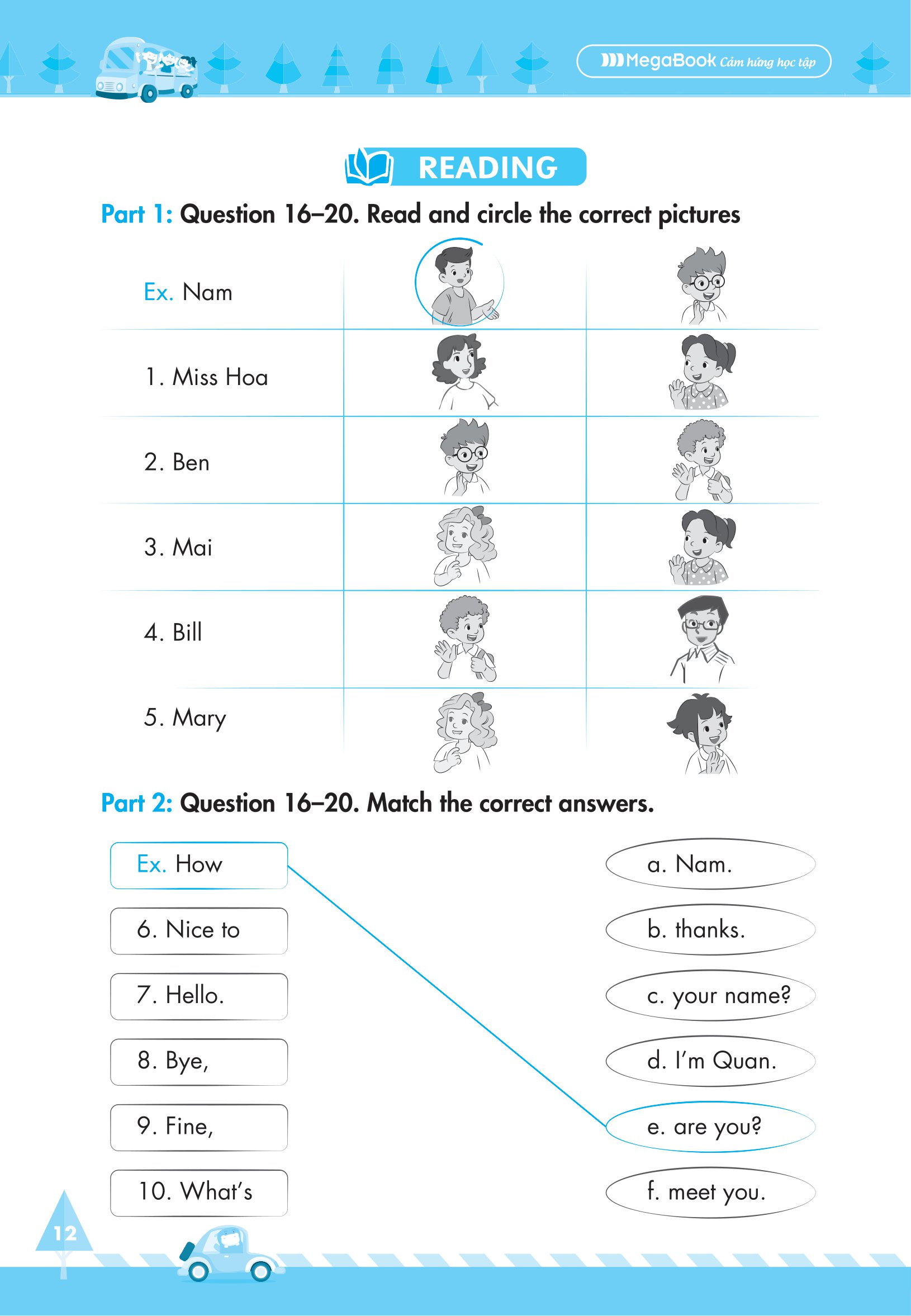 bộ global sucess - big 4 - bộ đề tự kiểm tra 4 kỹ năng nghe-nói-đọc-viết tiếng anh cơ bản và nâng cao - lớp 3 - tập 1 - Ảnh 12