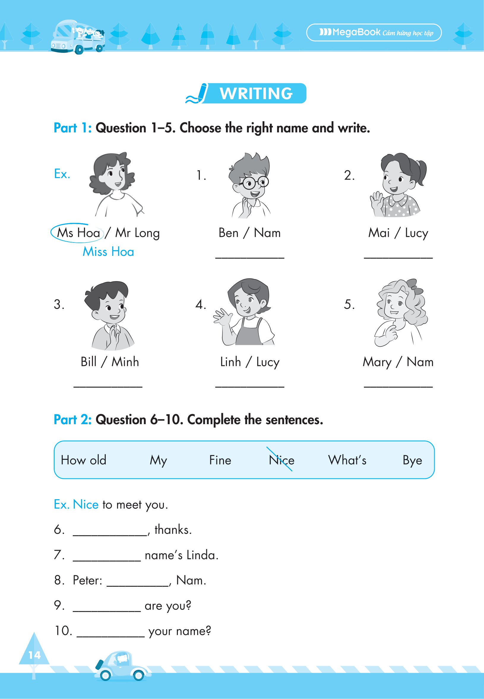bộ global sucess - big 4 - bộ đề tự kiểm tra 4 kỹ năng nghe-nói-đọc-viết tiếng anh cơ bản và nâng cao - lớp 3 - tập 1 - Ảnh 14