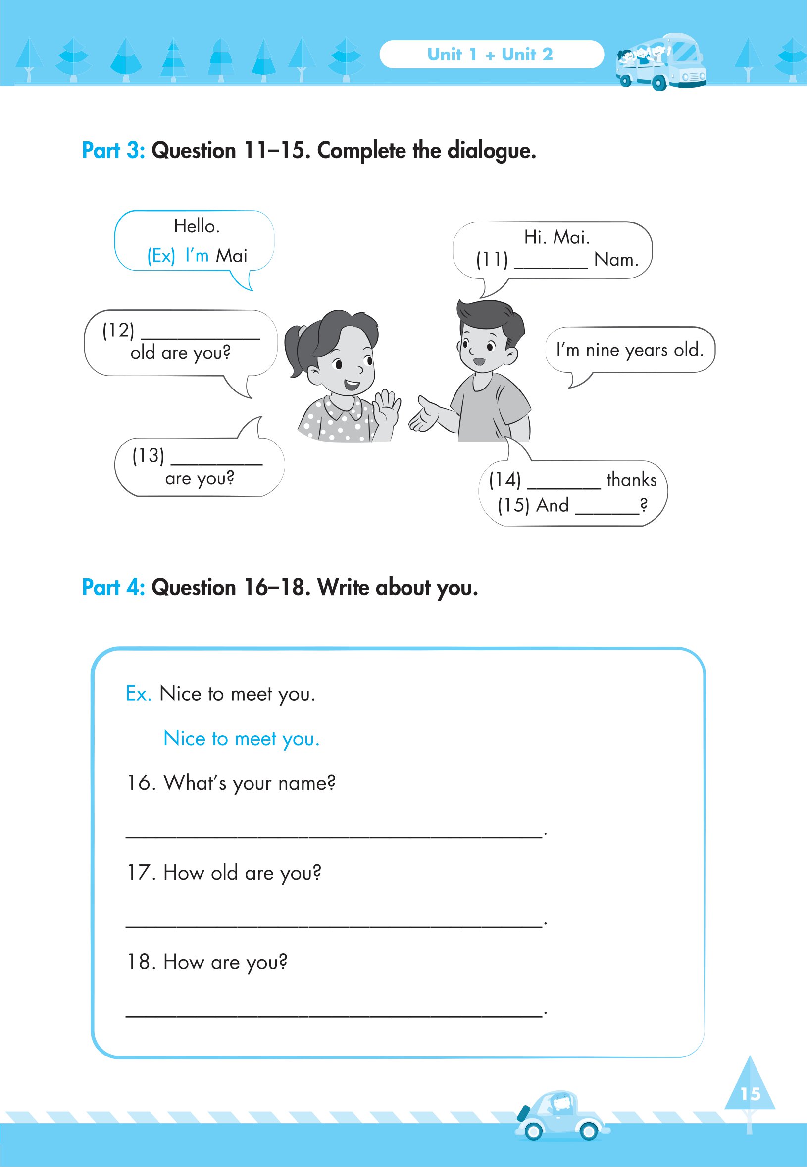 bộ global sucess - big 4 - bộ đề tự kiểm tra 4 kỹ năng nghe-nói-đọc-viết tiếng anh cơ bản và nâng cao - lớp 3 - tập 1 - Ảnh 15