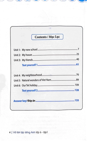 bộ globall sucess - vở bài tập tiếng anh lớp 6 - tập 1 (có đáp án) - Ảnh 3