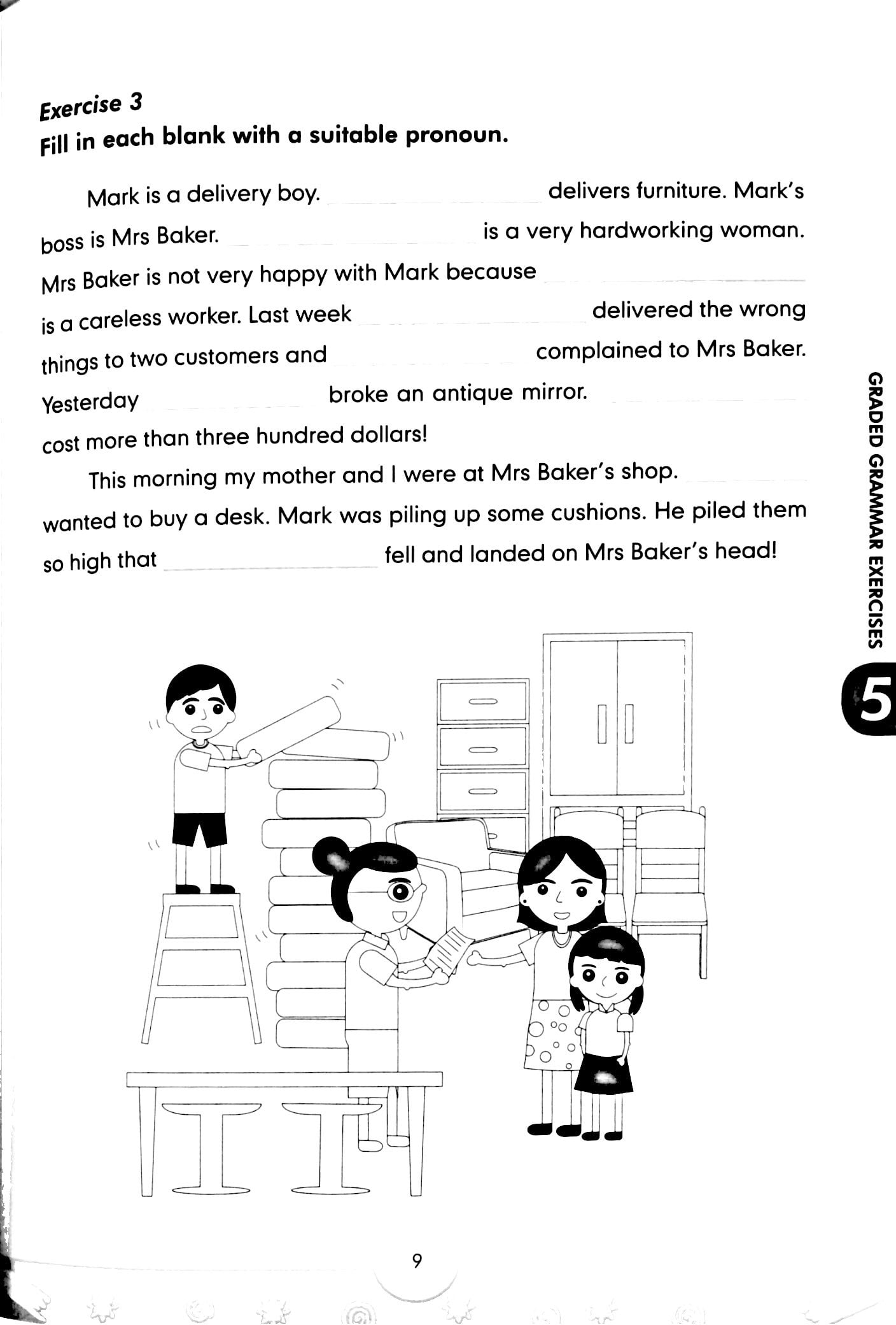 bộ graded grammar exercises 5 (không cd) - Ảnh 5