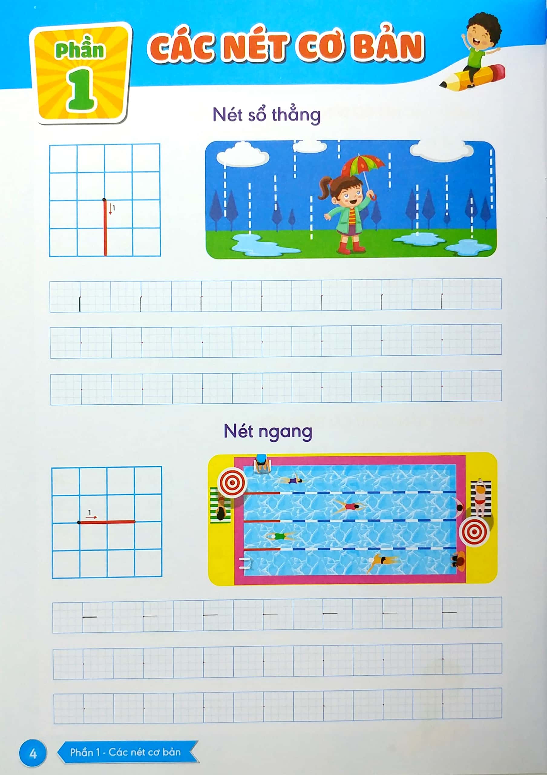 bộ hành trang giúp con tự tin vào lớp 1 - quyển 1: cùng con tập viết - Ảnh 4