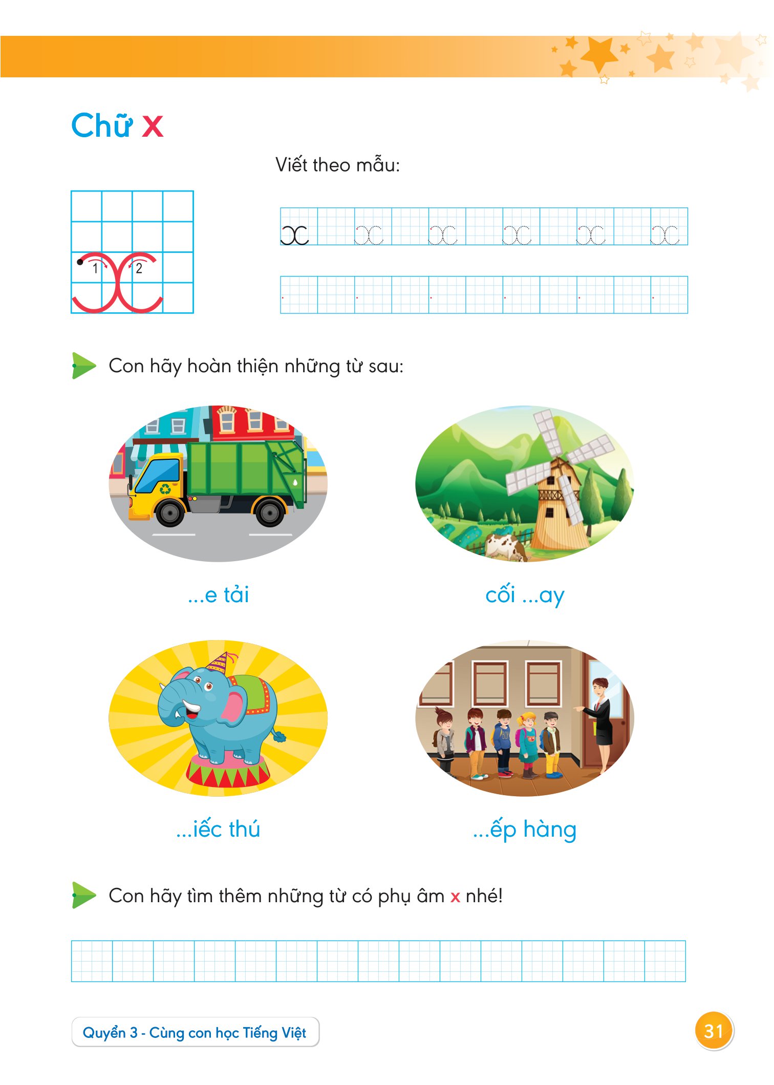 bộ hành trang giúp con tự tin vào lớp 1 - quyển 3: cùng con học tiếng việt - Ảnh 6