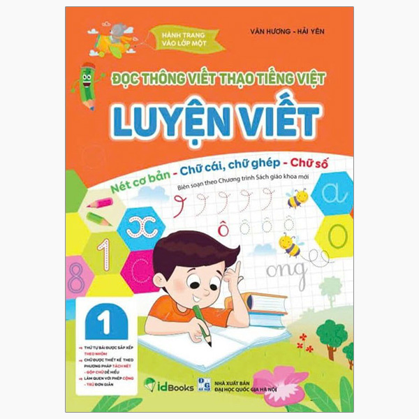 Bộ Hành Trang Vào Lớp 1-Đọc Thông Viết Thạo Tiếng Việt-Luyện Viết -Nét Cơ Bản-Chữ Cái, Chữ Ghép - Chữ Số 1