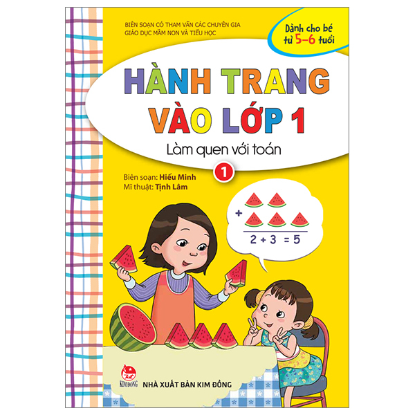 bộ hành trang vào lớp 1 - làm quen với toán - tập 1 (tái bản 2023)