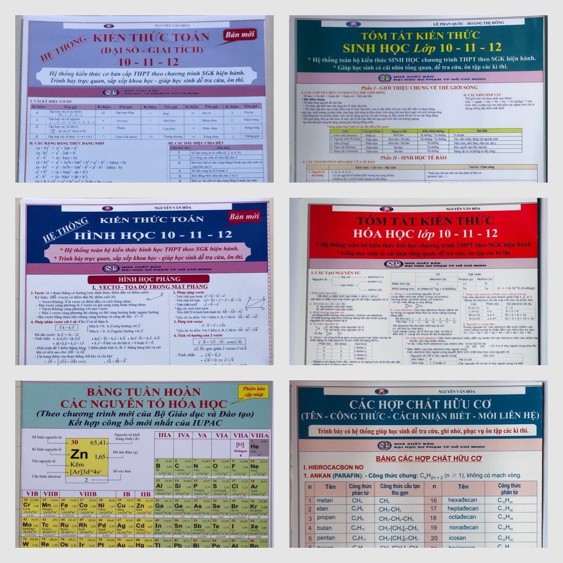 bộ hệ thống kiến thức toán - hóa - sinh học thpt (bộ 6 sản phẩm) - Ảnh 2