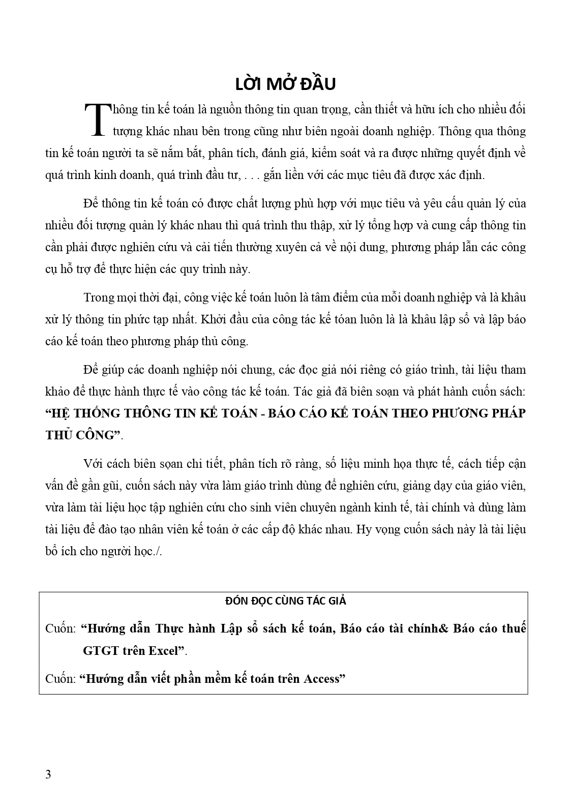Bộ Hệ Thống Thông Tin Kế Toán - Báo Cáo Kế Toán Theo Phương Pháp Thủ Công - Ảnh 3