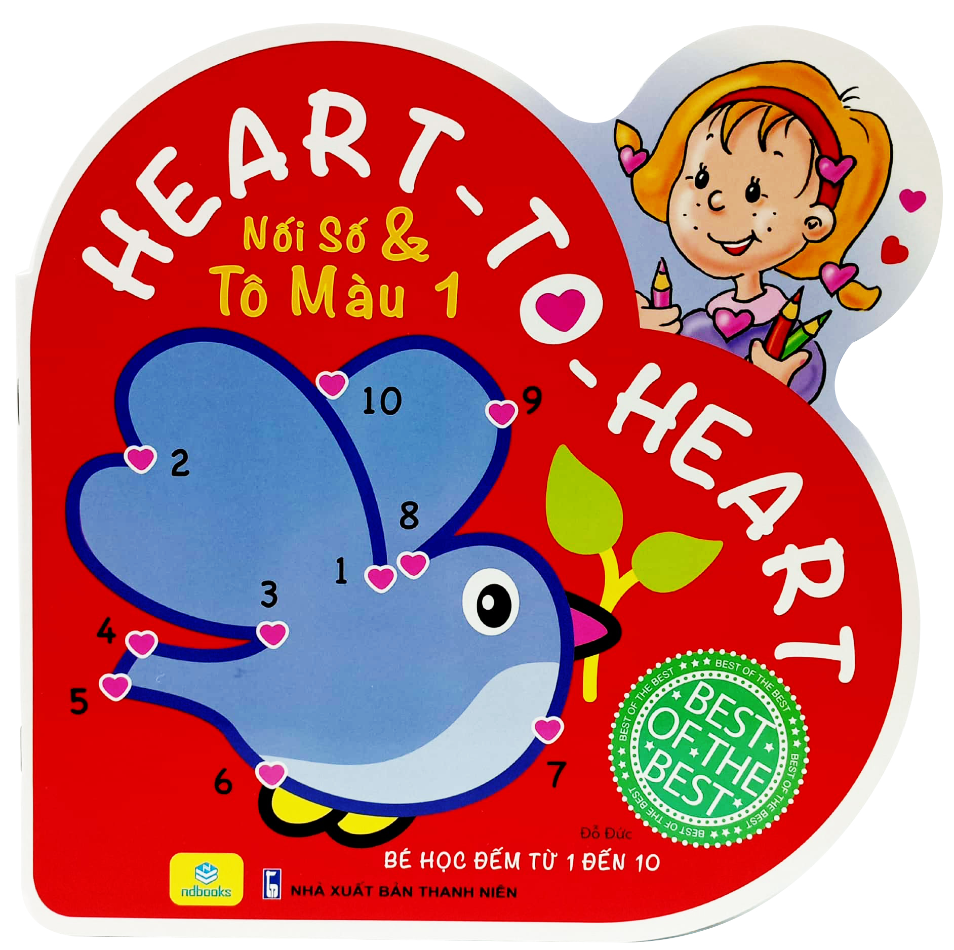 bộ heart to heart - nối số và tô màu 1 - Ảnh 2