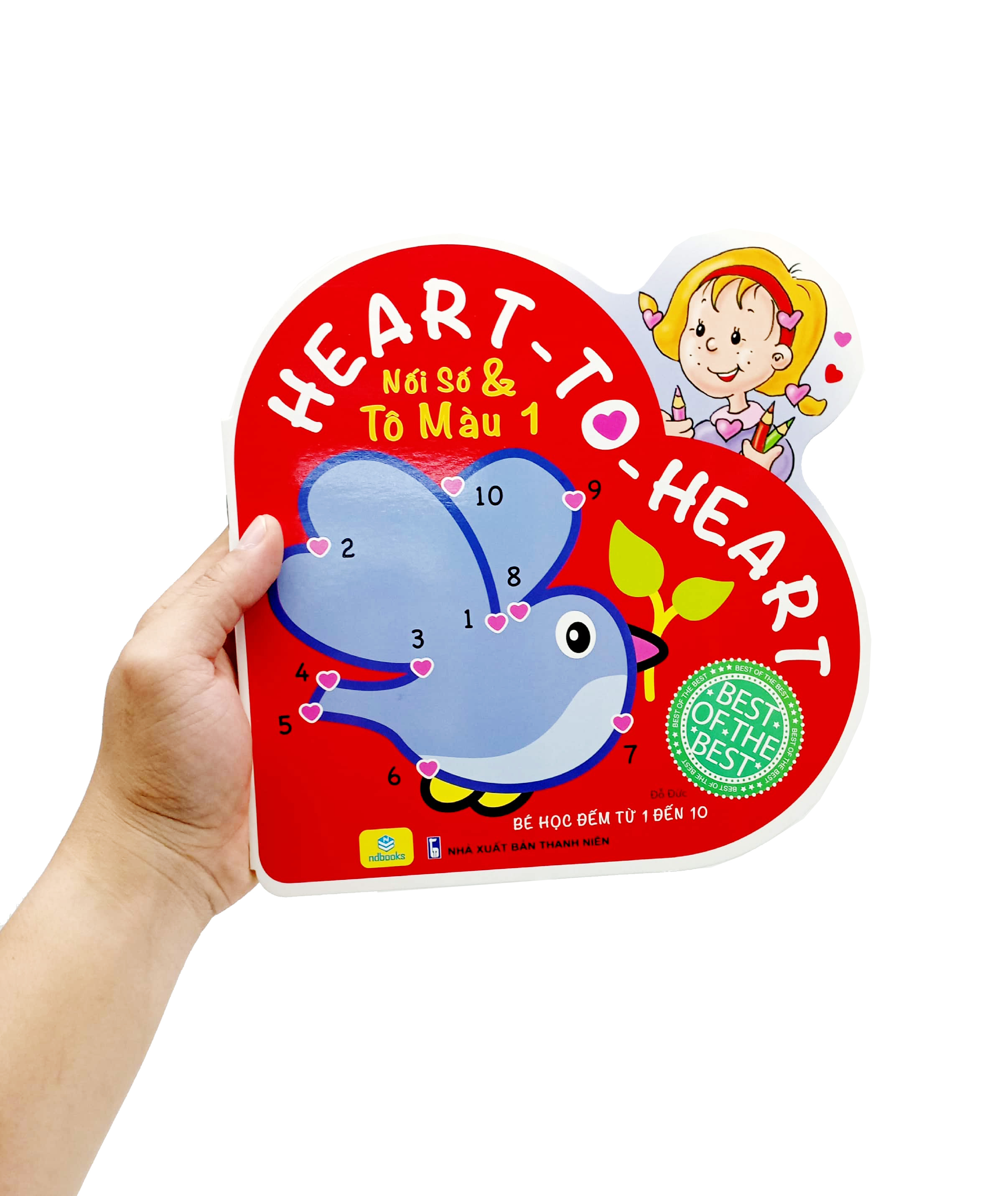 bộ heart to heart - nối số và tô màu 1 - Ảnh 7