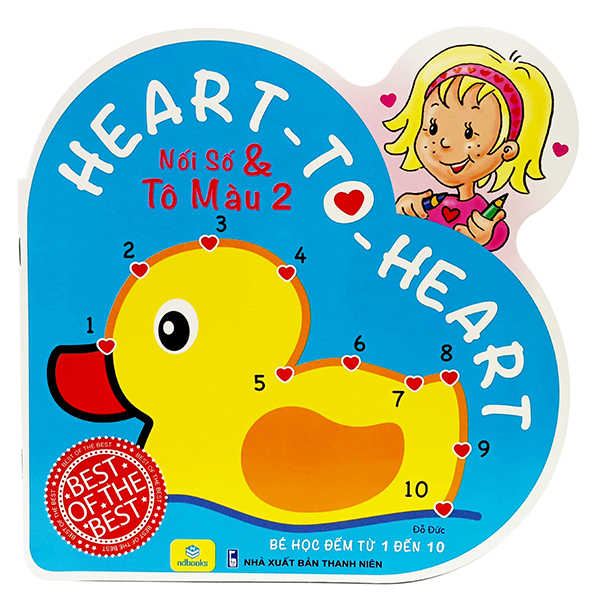 bộ heart to heart - nối số và tô màu 2