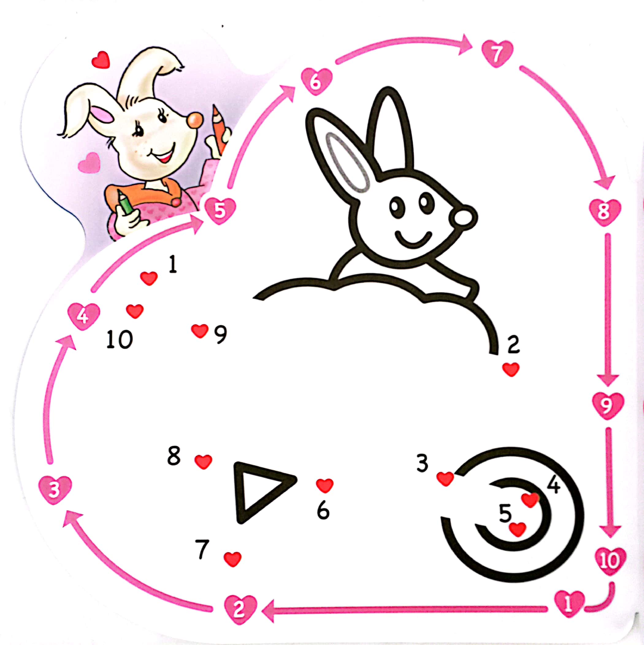 bộ heart to heart - nối số và tô màu 2 - Ảnh 4