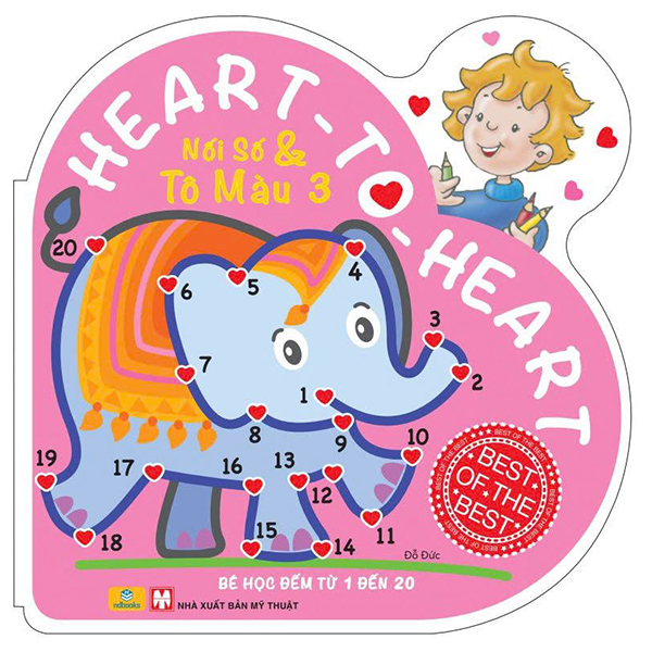 Bộ Heart To Heart - Nối Số Và Tô Màu - Tập 3 (Tái Bản 2025)