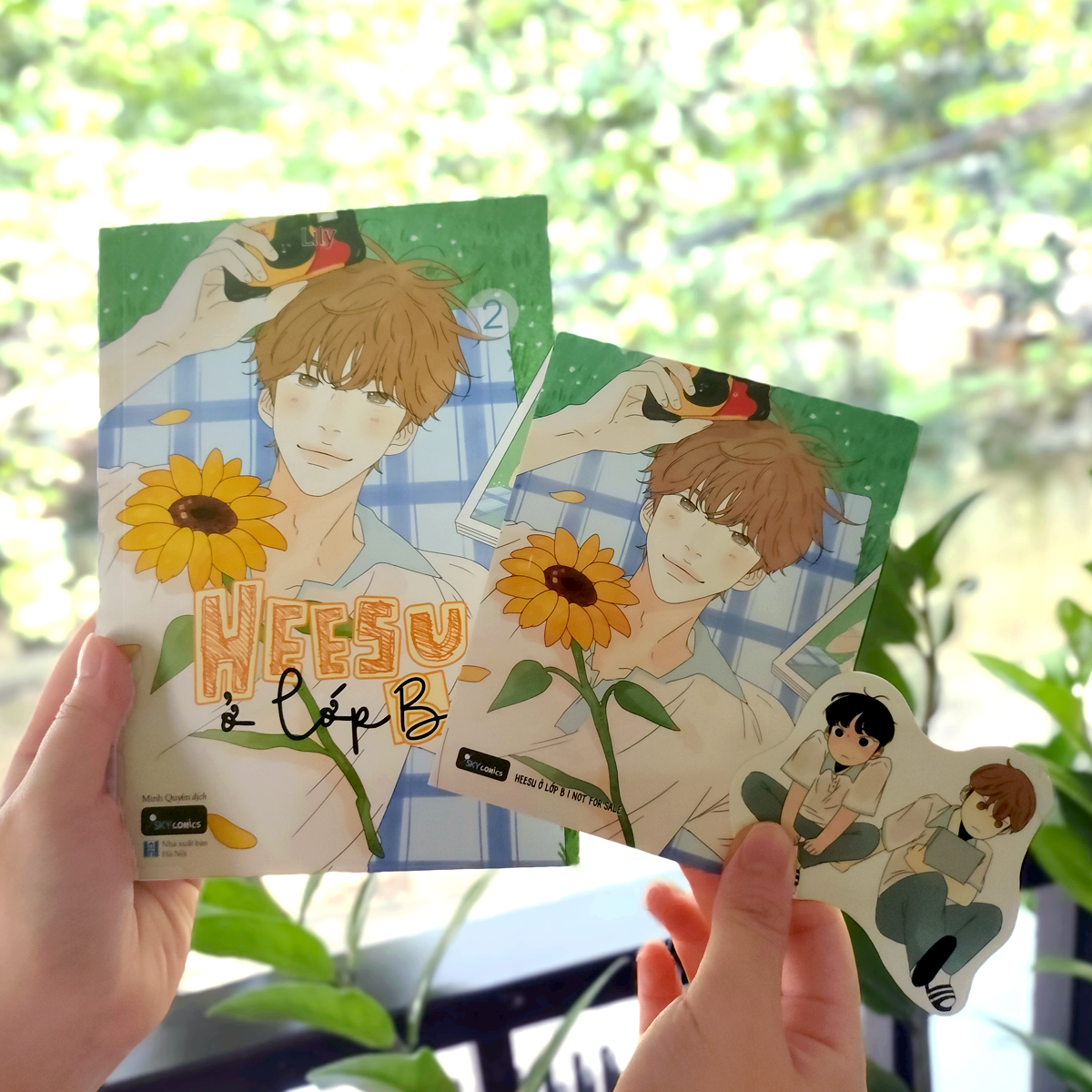 bộ heesu ở lớp b - tập 2 - tặng kèm bookmark bế hình bồi cứng + postcard bồi cứng - Ảnh 4