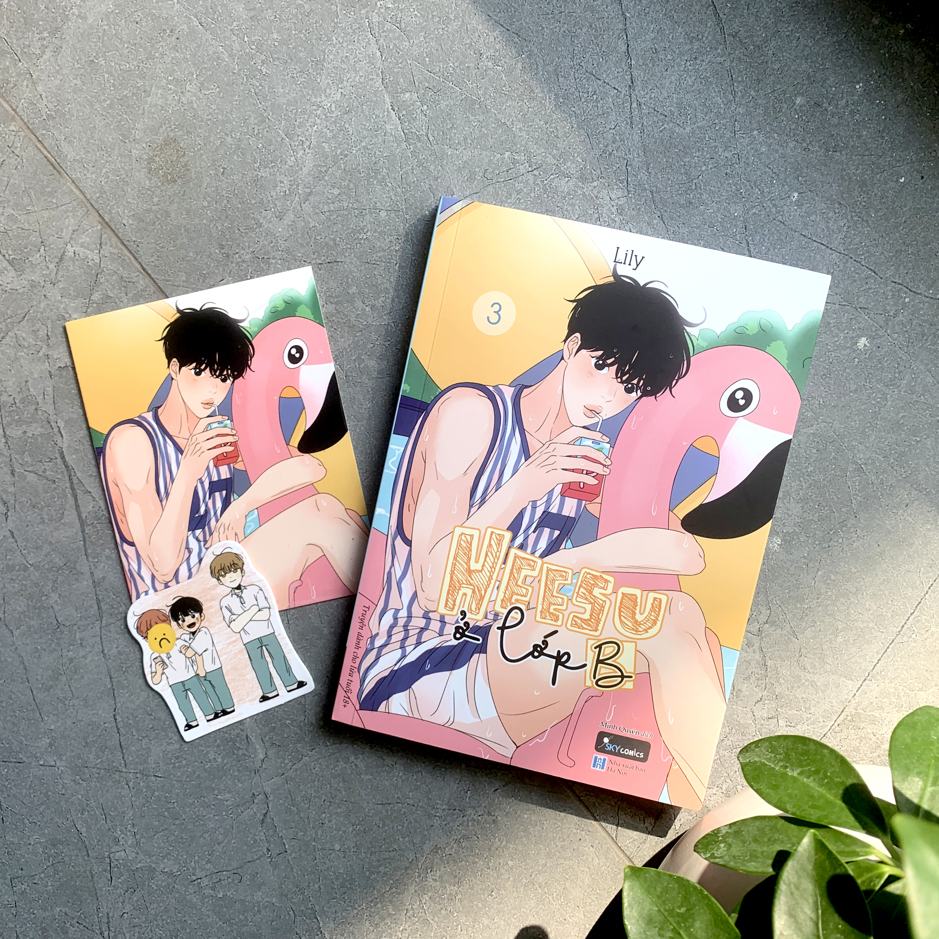 bộ heesu ở lớp b - tập 3 - tặng kèm bookmark bế hình bồi cứng + postcard bồi cứng - Ảnh 4