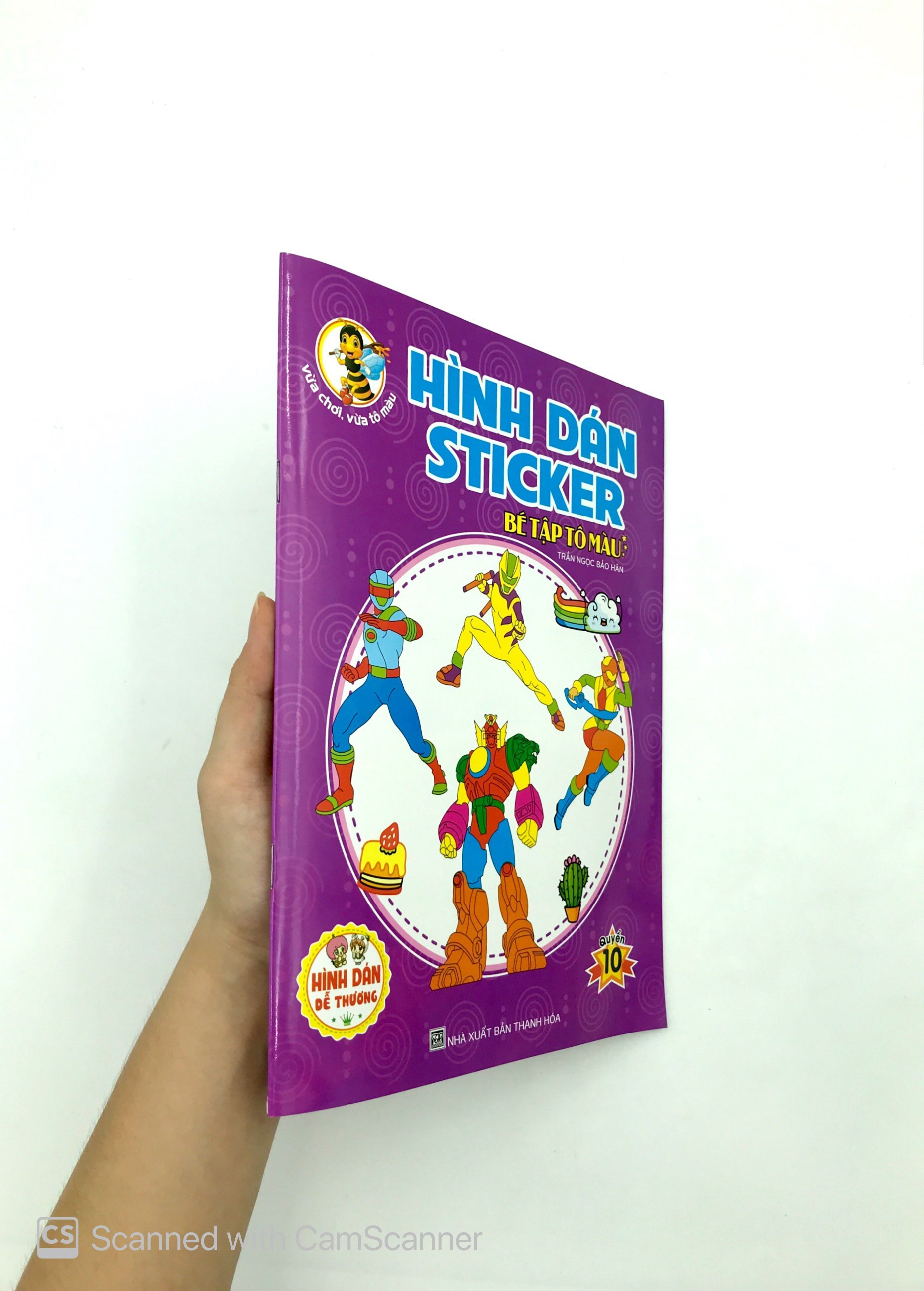 bộ hình dán sticker - bé tập tô màu - quyển 10 - Ảnh 8