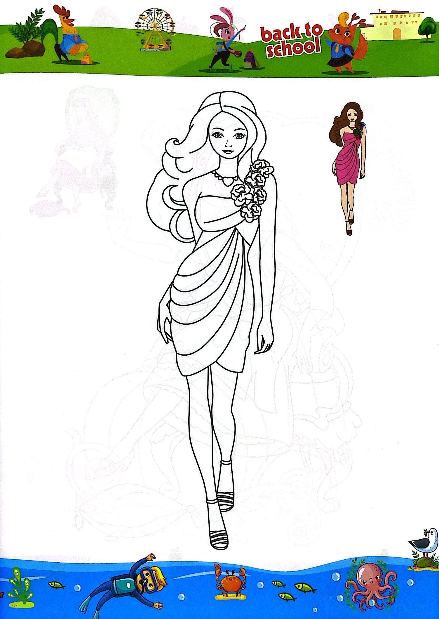 bộ hình dán sticker - bé tập tô màu - quyển 11 - Ảnh 5