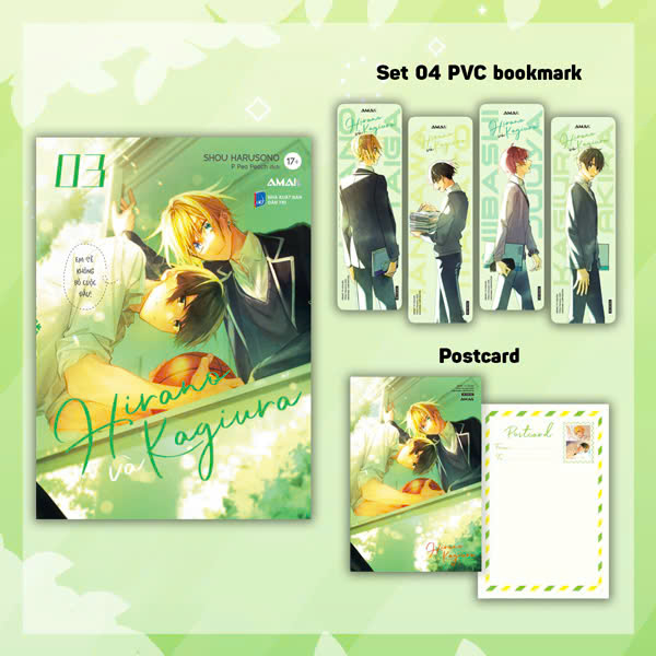 Bộ
						
										
										Hirano Và Kagiura - Tập 3 - Tặng Kèm Set 4 PVC Bookmark + Postcard