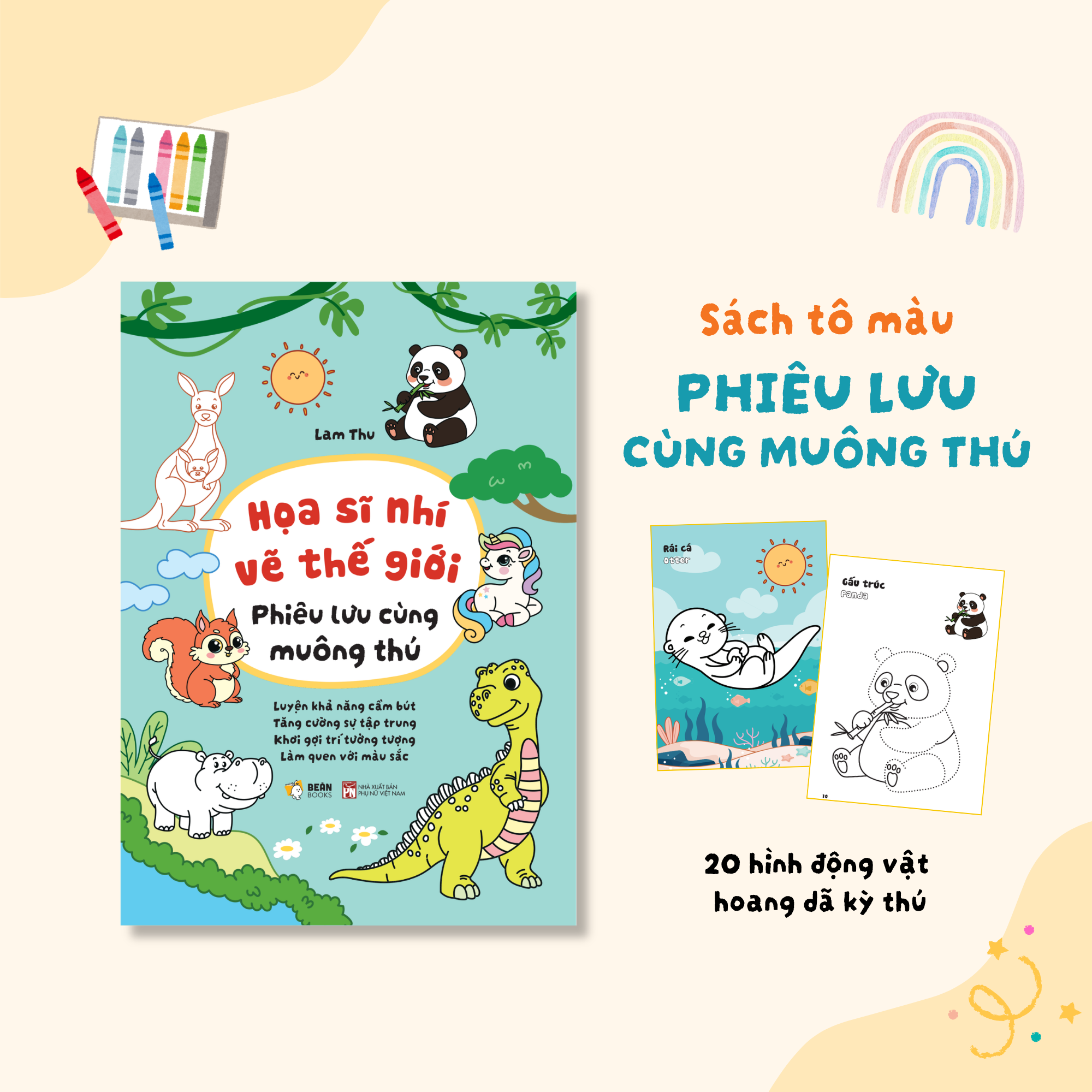 Bộ Họa Sĩ Nhí Vẽ Thế Giới - Phiêu Lưu Cùng Muông Thú - Ảnh 4