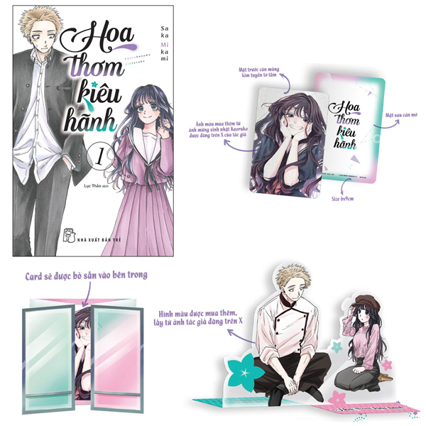 Bộ Hoa Thơm Kiêu Hãnh - Tập 1 - Tặng kèm: Bìa rời cán bóng, Card Hoa nở, Thiệp giấy Cửa sổ phía bên kia, Standee PVC Nơi ta bắt đầu