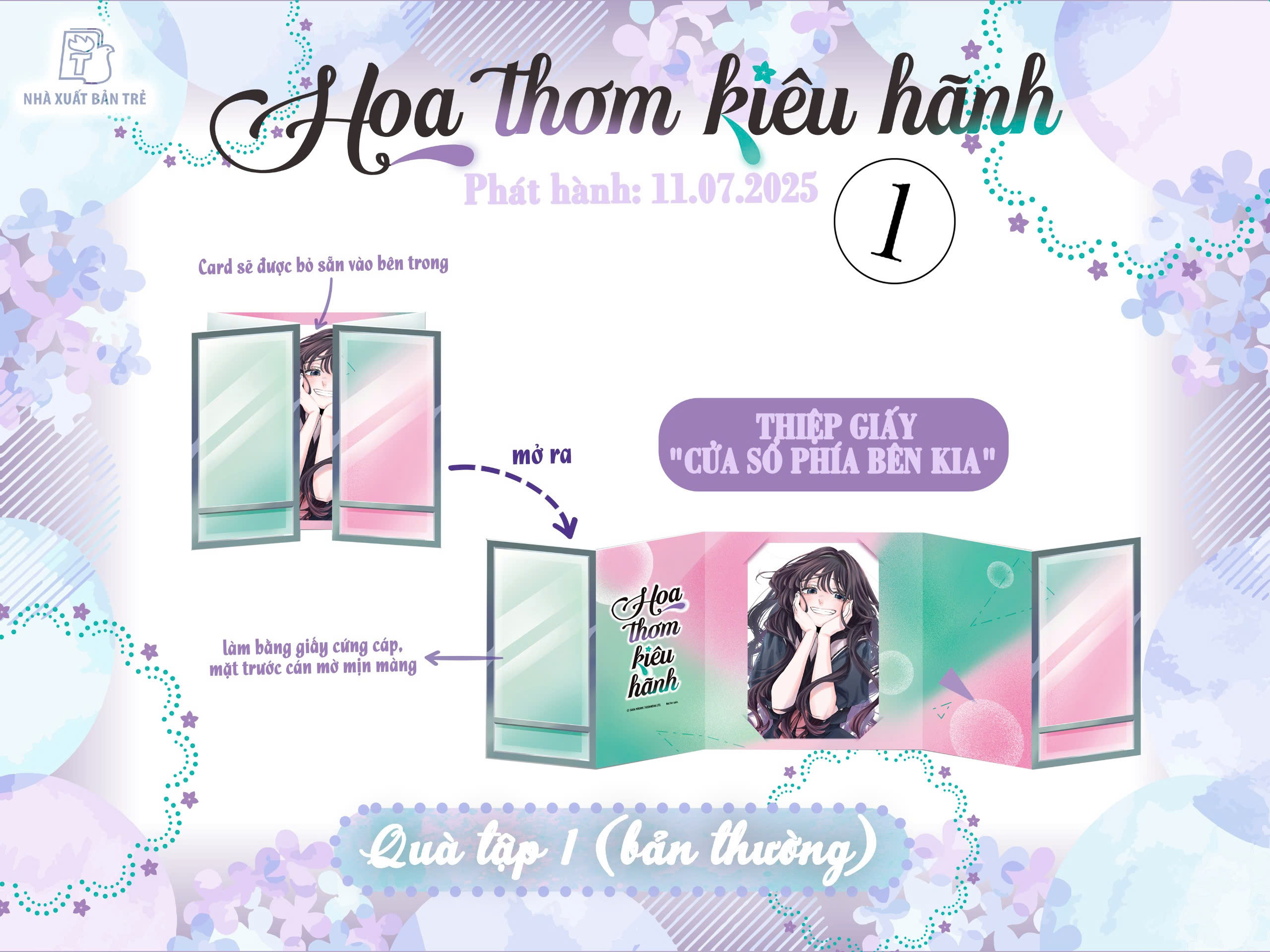Bộ Hoa Thơm Kiêu Hãnh - Tập 1 - Tặng kèm: Bìa rời cán bóng, Card Hoa nở, Thiệp giấy Cửa sổ phía bên kia, Standee PVC Nơi ta bắt đầu - Ảnh 5