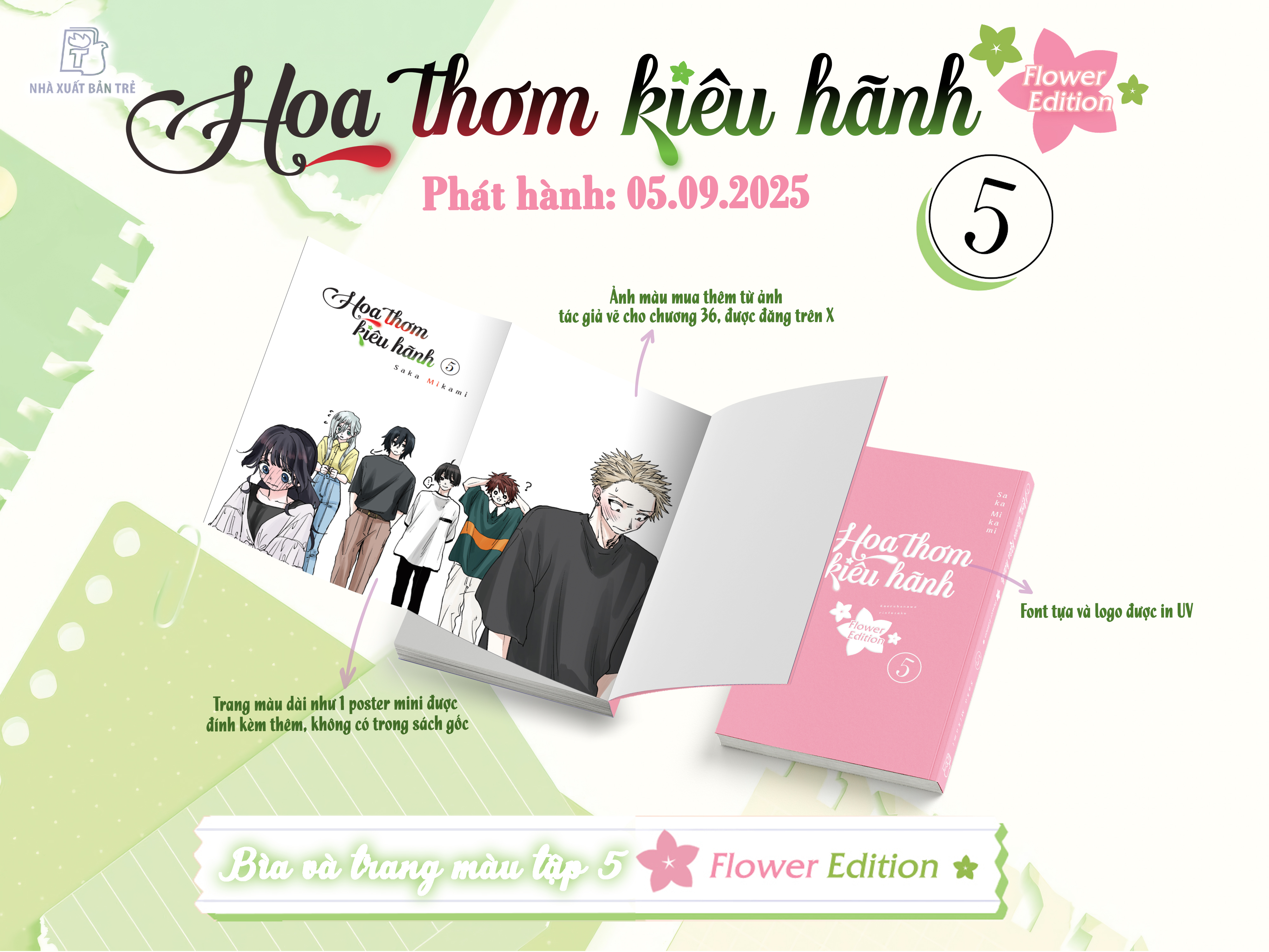 Bộ Hoa Thơm Kiêu Hãnh - Tập 5 - Flower Edition - Tặng Kèm Set 6 Standee PVC + Móc Khóa Mica + Hộp Giấy Đựng Quà - Ảnh 4