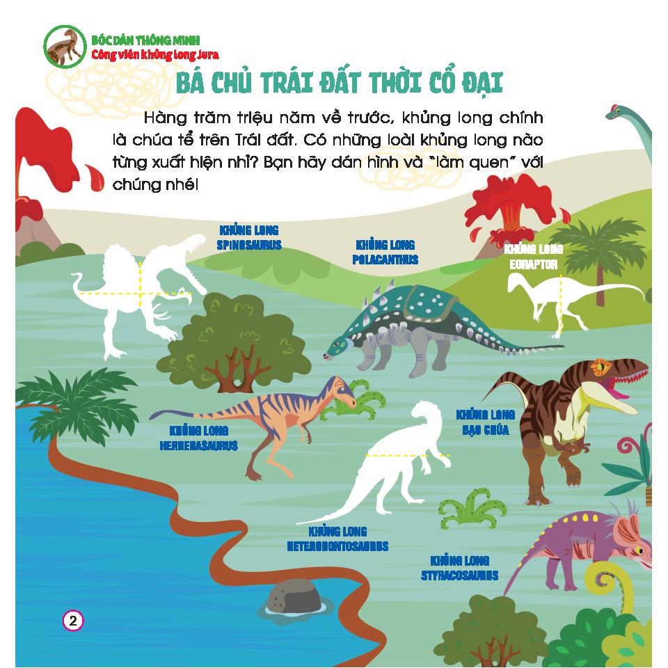 Bộ Hoàn Thiện Kỹ Năng 3-7 Tuổi - Bóc Dán Hình Thông Minh - Công Viên Khủng Long Jura - Ảnh 3