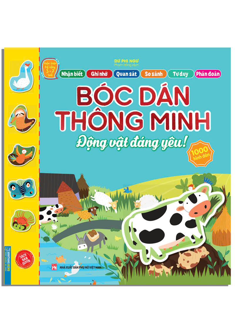 Bộ Hoàn Thiện Kỹ Năng 3-7 Tuổi - Bóc Dán Hình Thông Minh - Động Vật Đáng Yêu - Ảnh 2