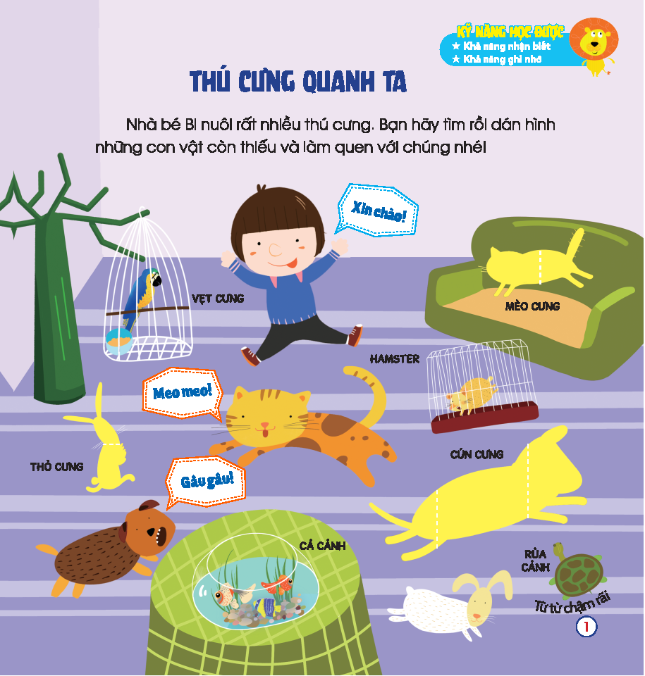 Bộ Hoàn Thiện Kỹ Năng 3-7 Tuổi - Bóc Dán Hình Thông Minh - Động Vật Đáng Yêu - Ảnh 3