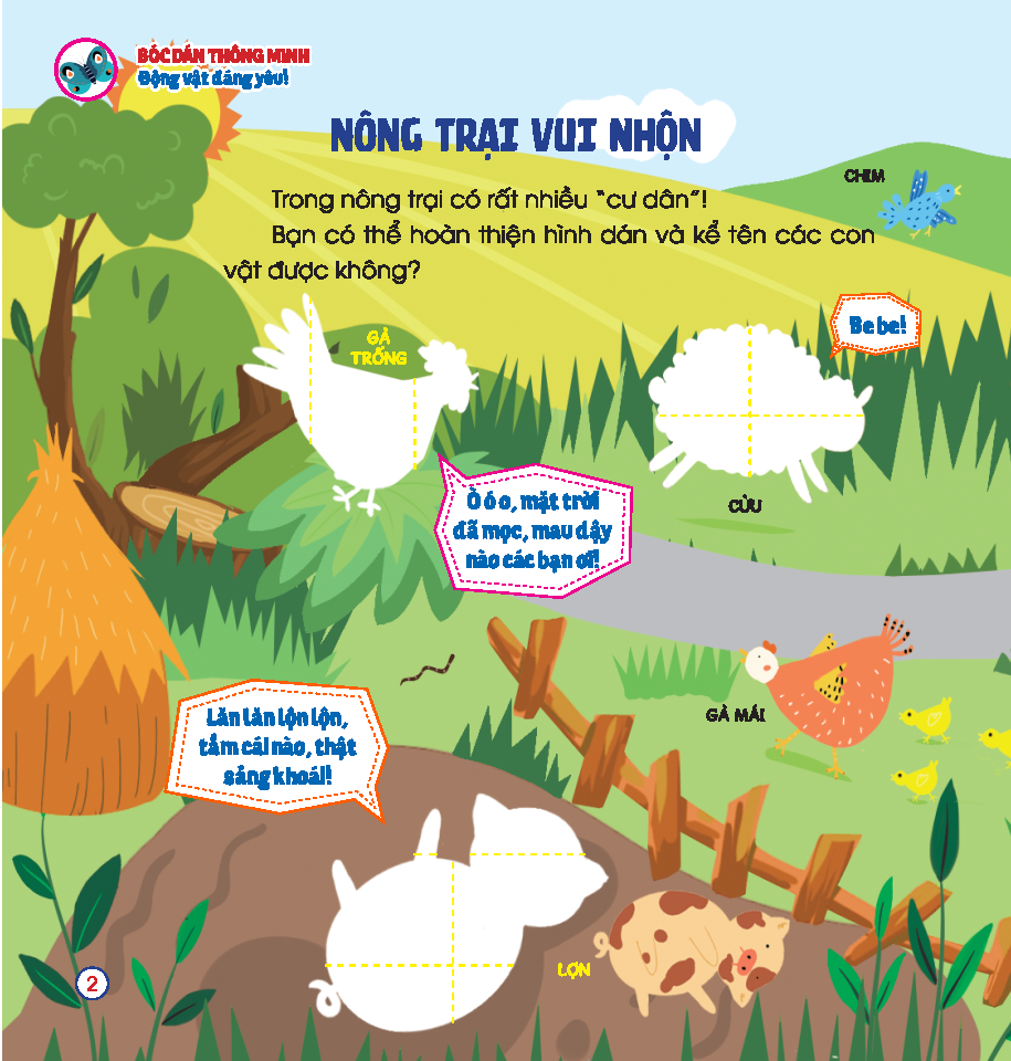 Bộ Hoàn Thiện Kỹ Năng 3-7 Tuổi - Bóc Dán Hình Thông Minh - Động Vật Đáng Yêu - Ảnh 4